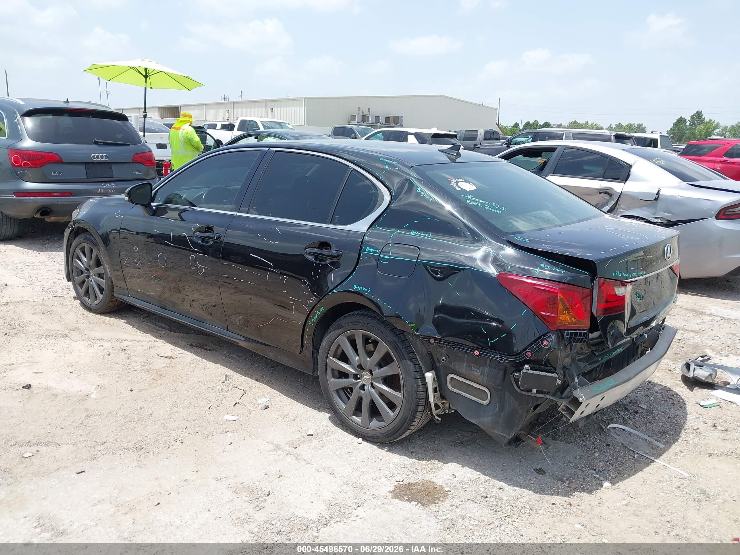 2013 Lexus Gs 350   Black vin: JTHCE1BL2D5010418