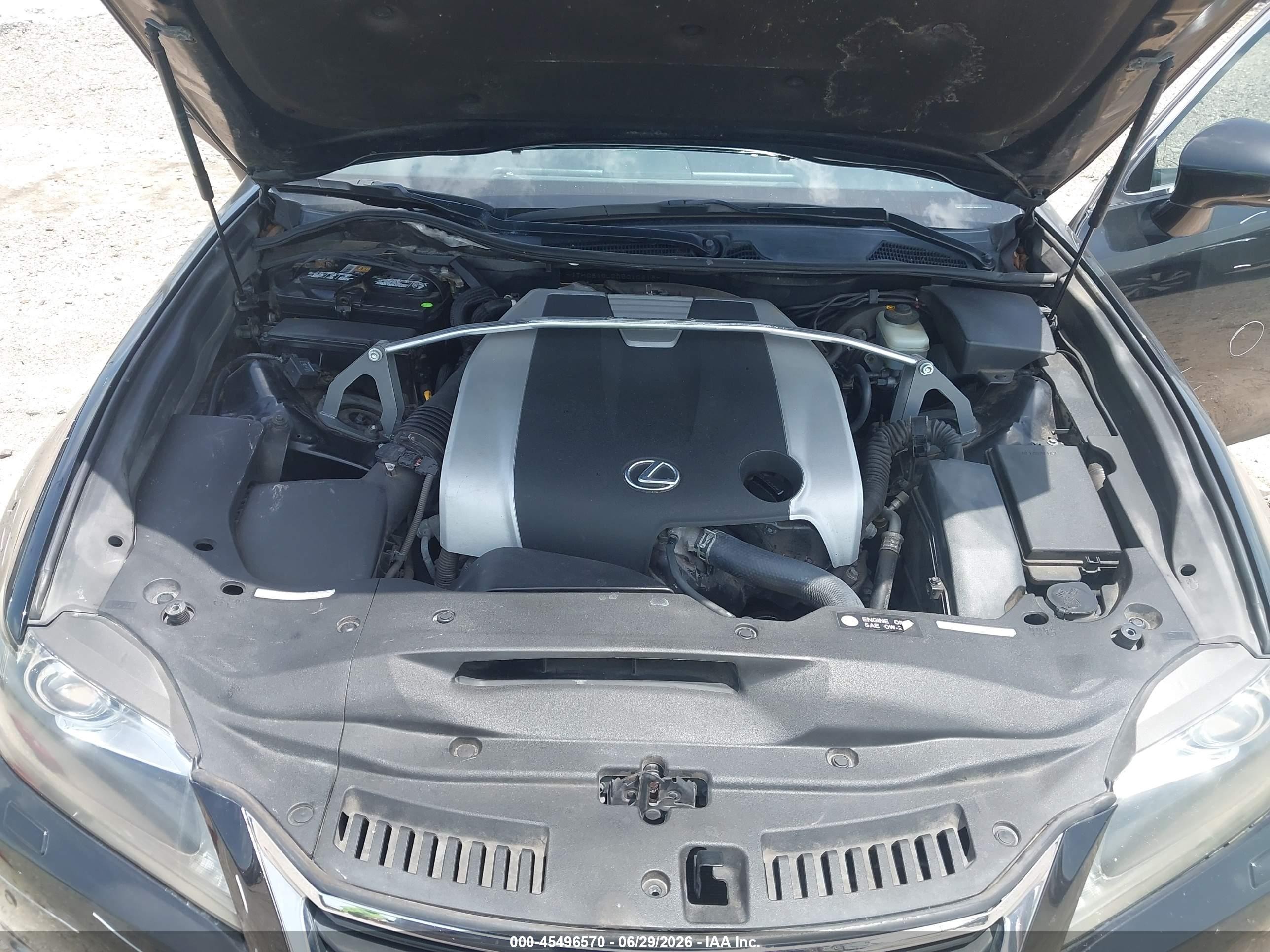 2013 Lexus Gs 350   Black vin: JTHCE1BL2D5010418