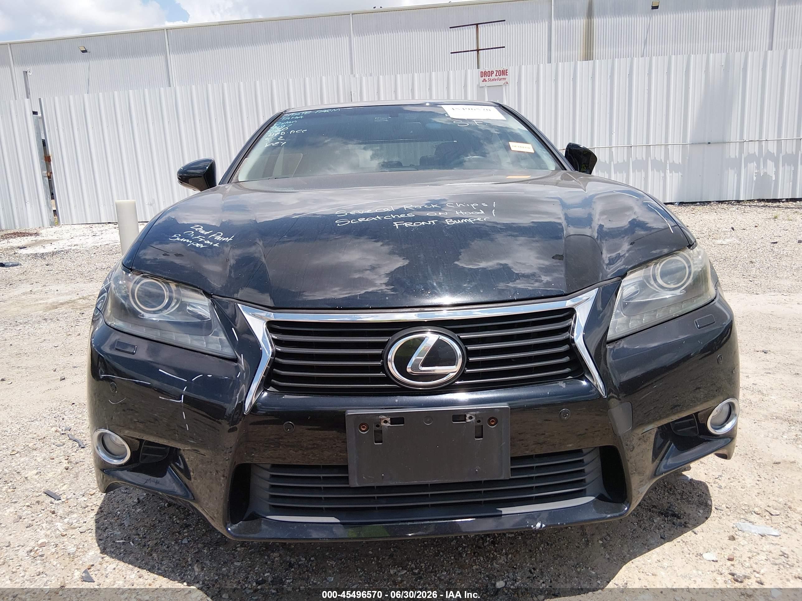 2013 Lexus Gs 350   Black vin: JTHCE1BL2D5010418