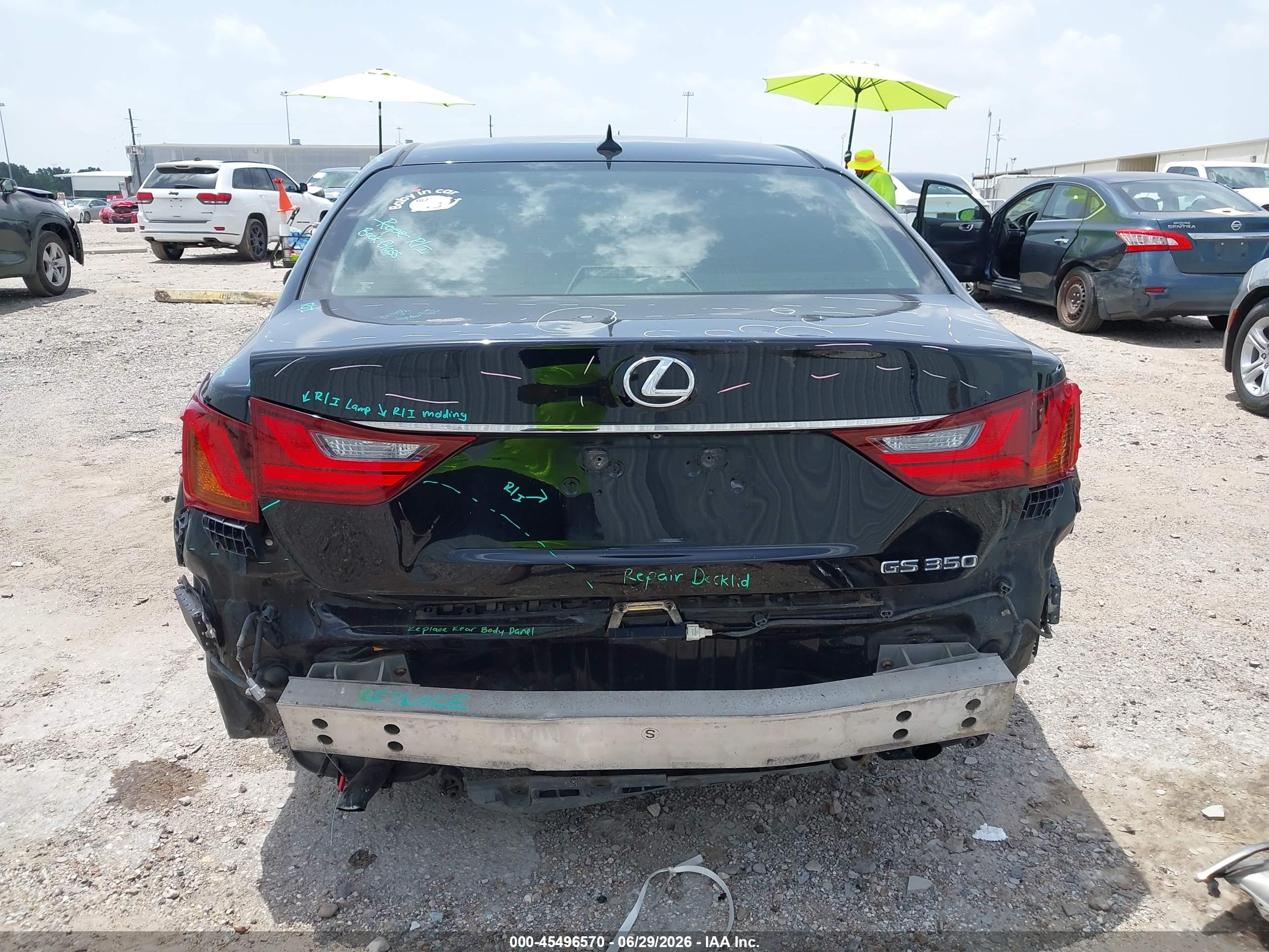 2013 Lexus Gs 350   Black vin: JTHCE1BL2D5010418