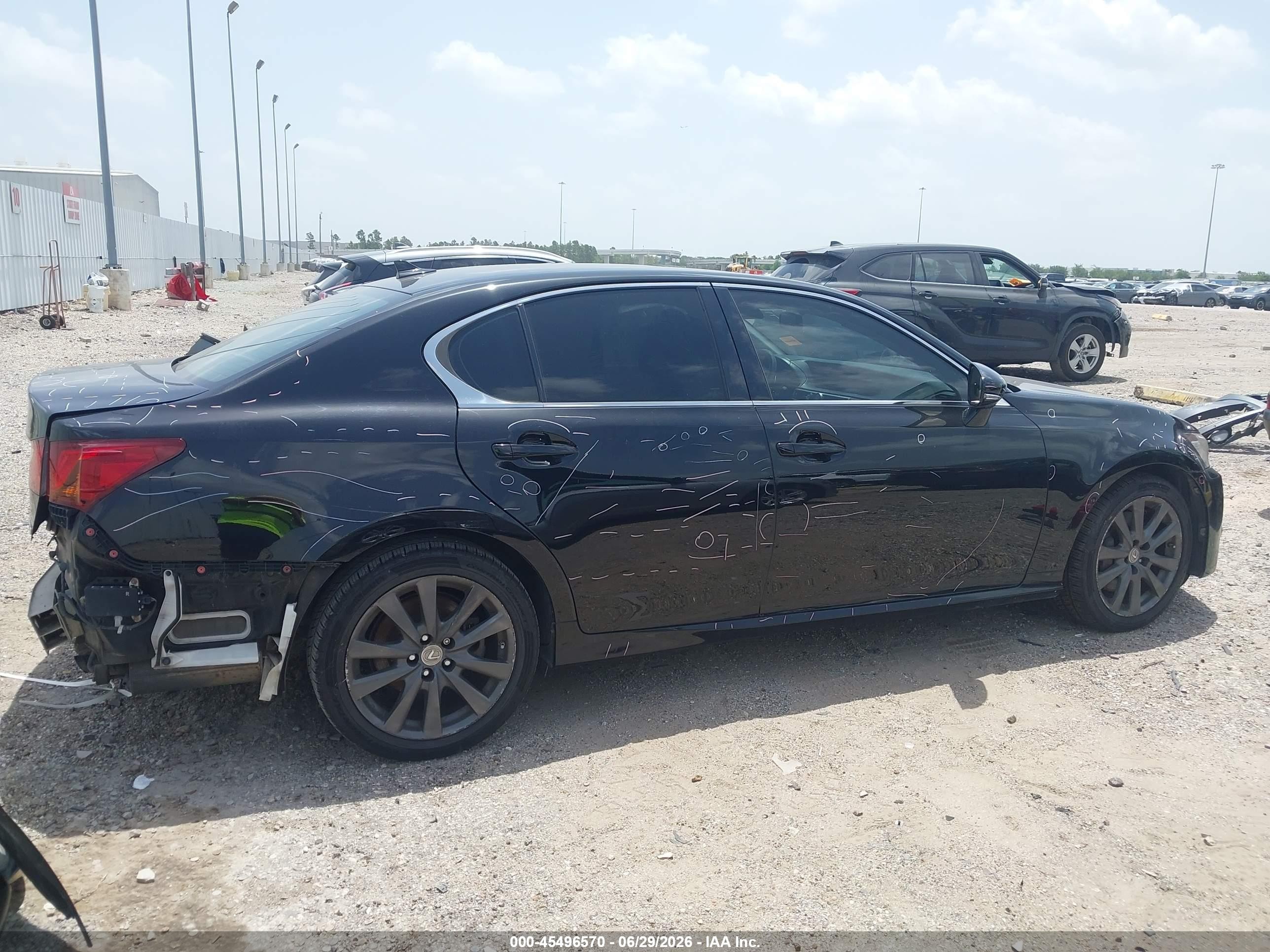 2013 Lexus Gs 350   Black vin: JTHCE1BL2D5010418