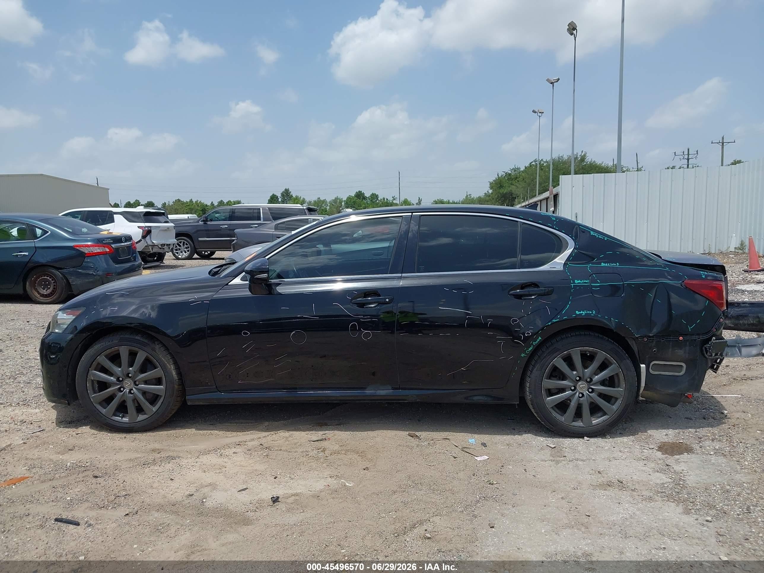 2013 Lexus Gs 350   Black vin: JTHCE1BL2D5010418