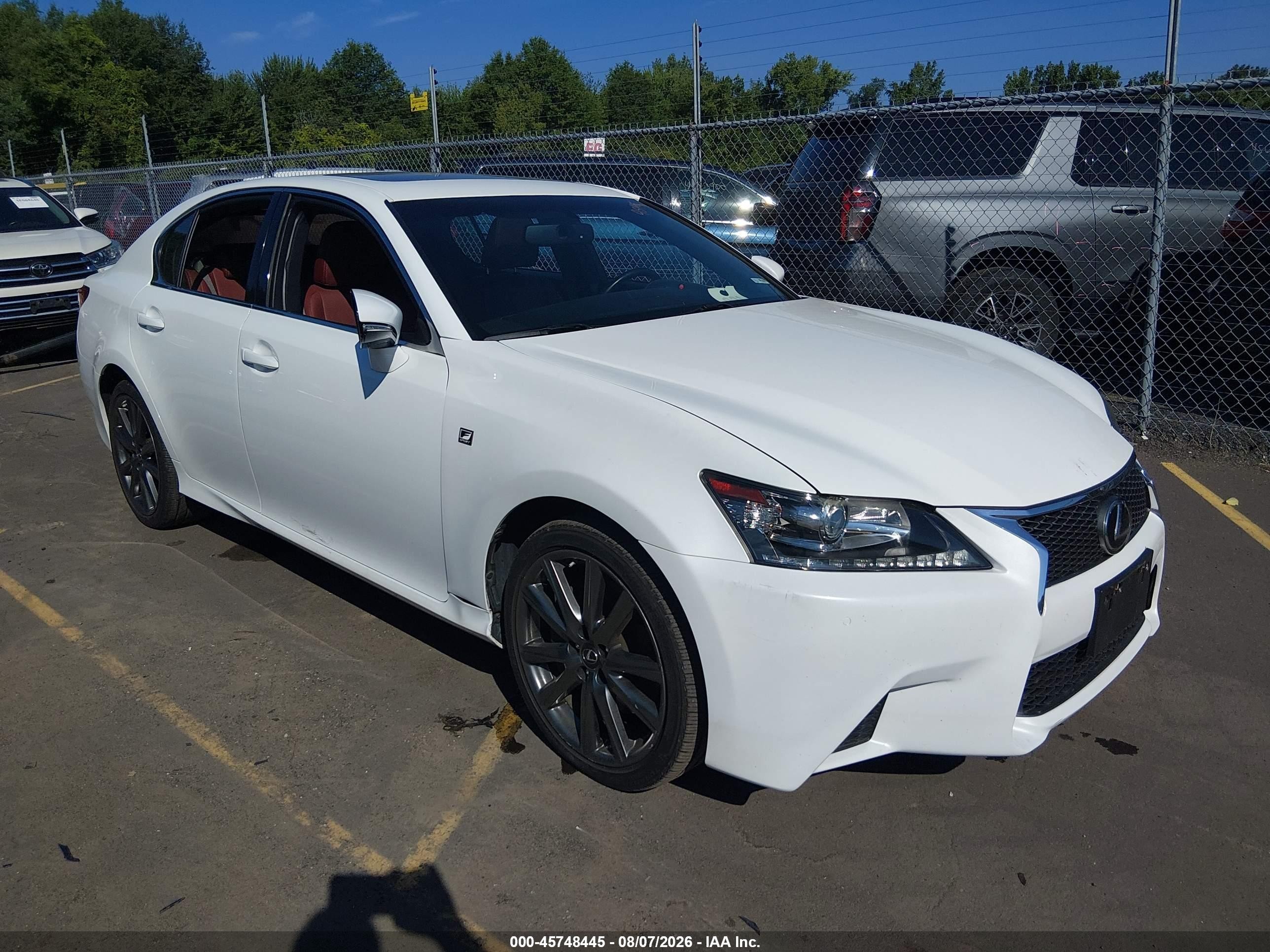 2015 Lexus Gs 350   White vin: JTHCE1BL2FA008128