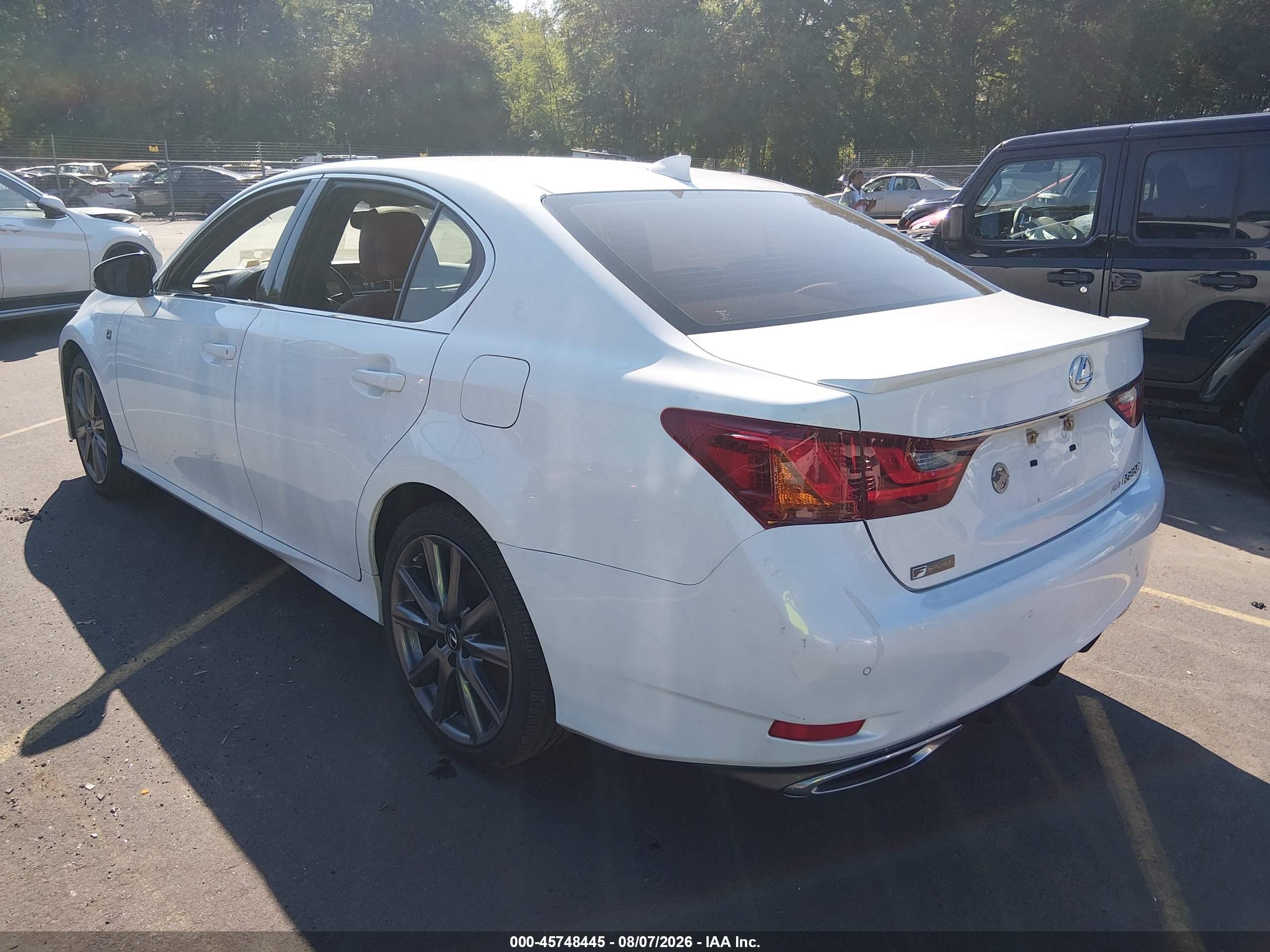 2015 Lexus Gs 350   White vin: JTHCE1BL2FA008128