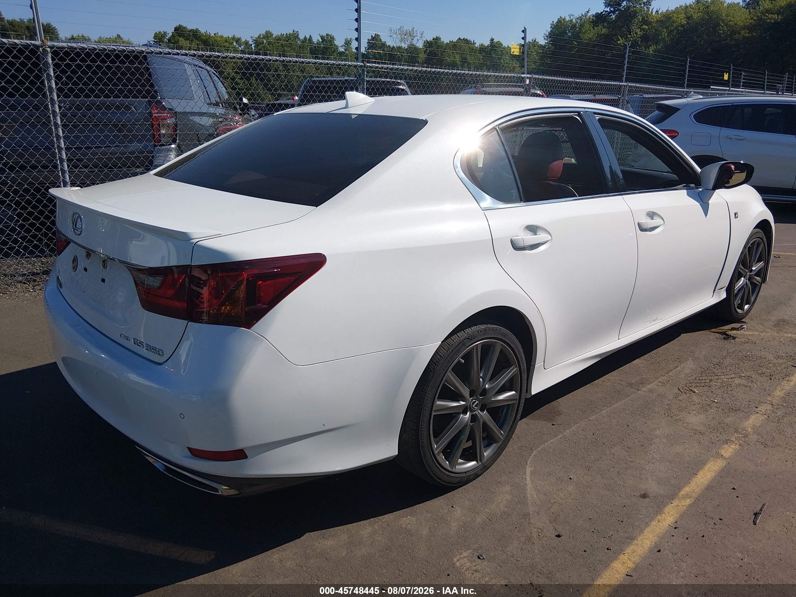 2015 Lexus Gs 350   White vin: JTHCE1BL2FA008128