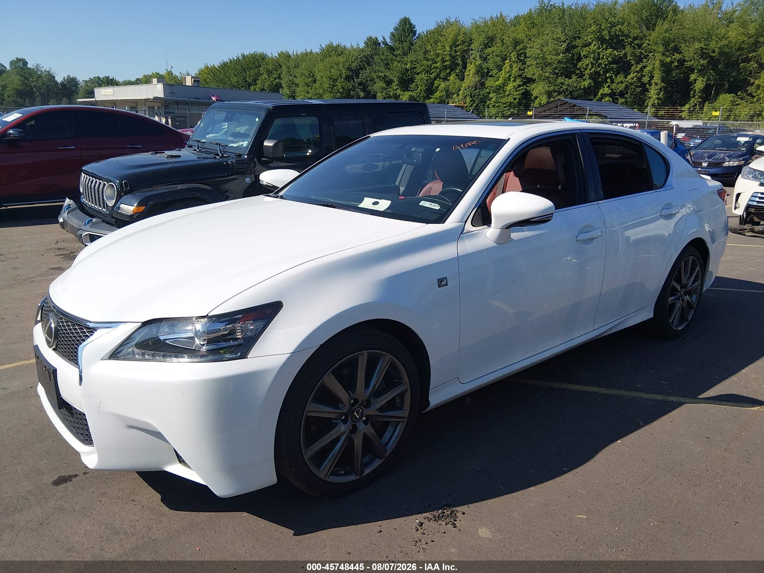 2015 Lexus Gs 350   White vin: JTHCE1BL2FA008128