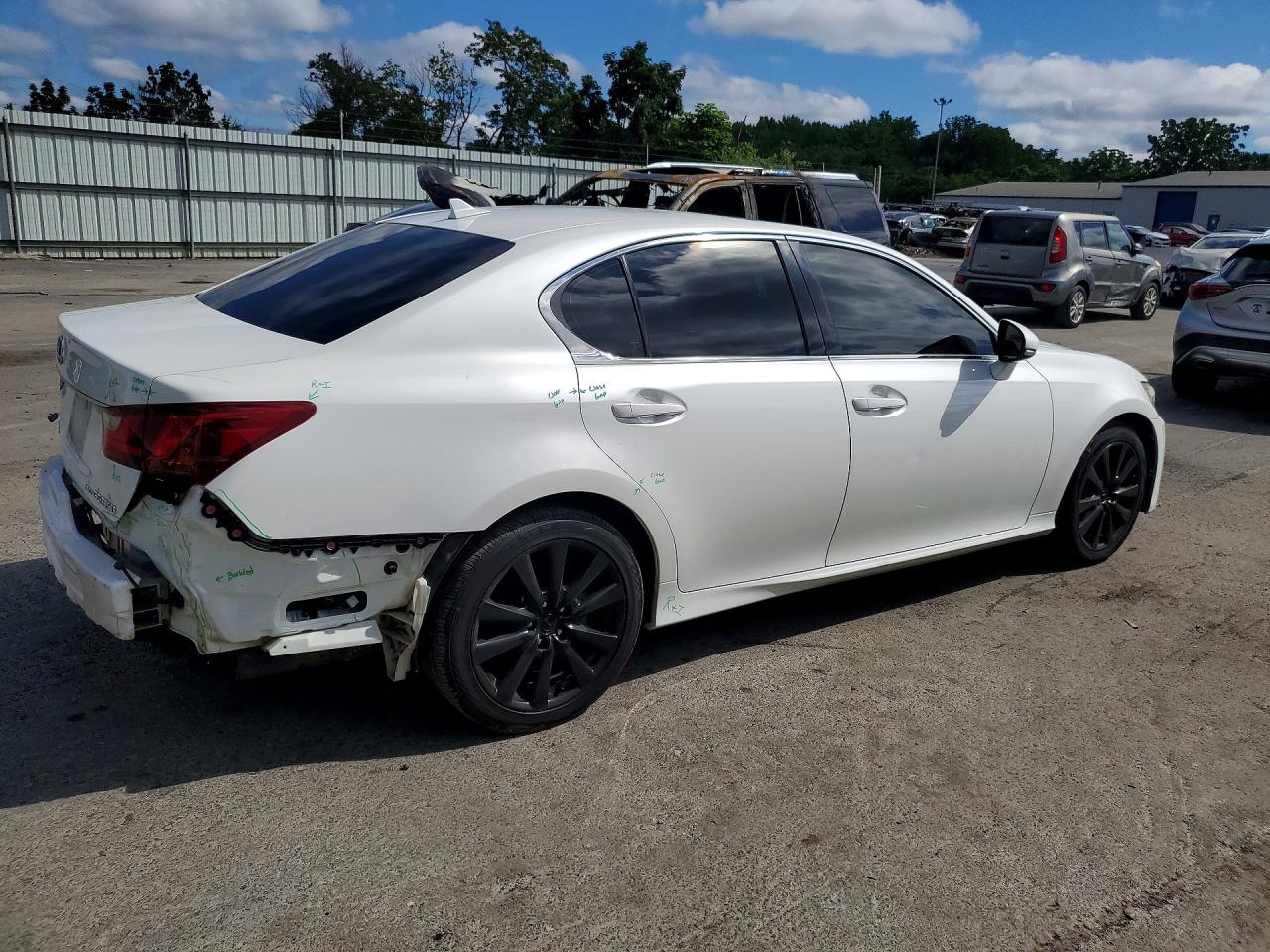 2013 Lexus Gs 350 White vin: JTHCE1BL3D5001761