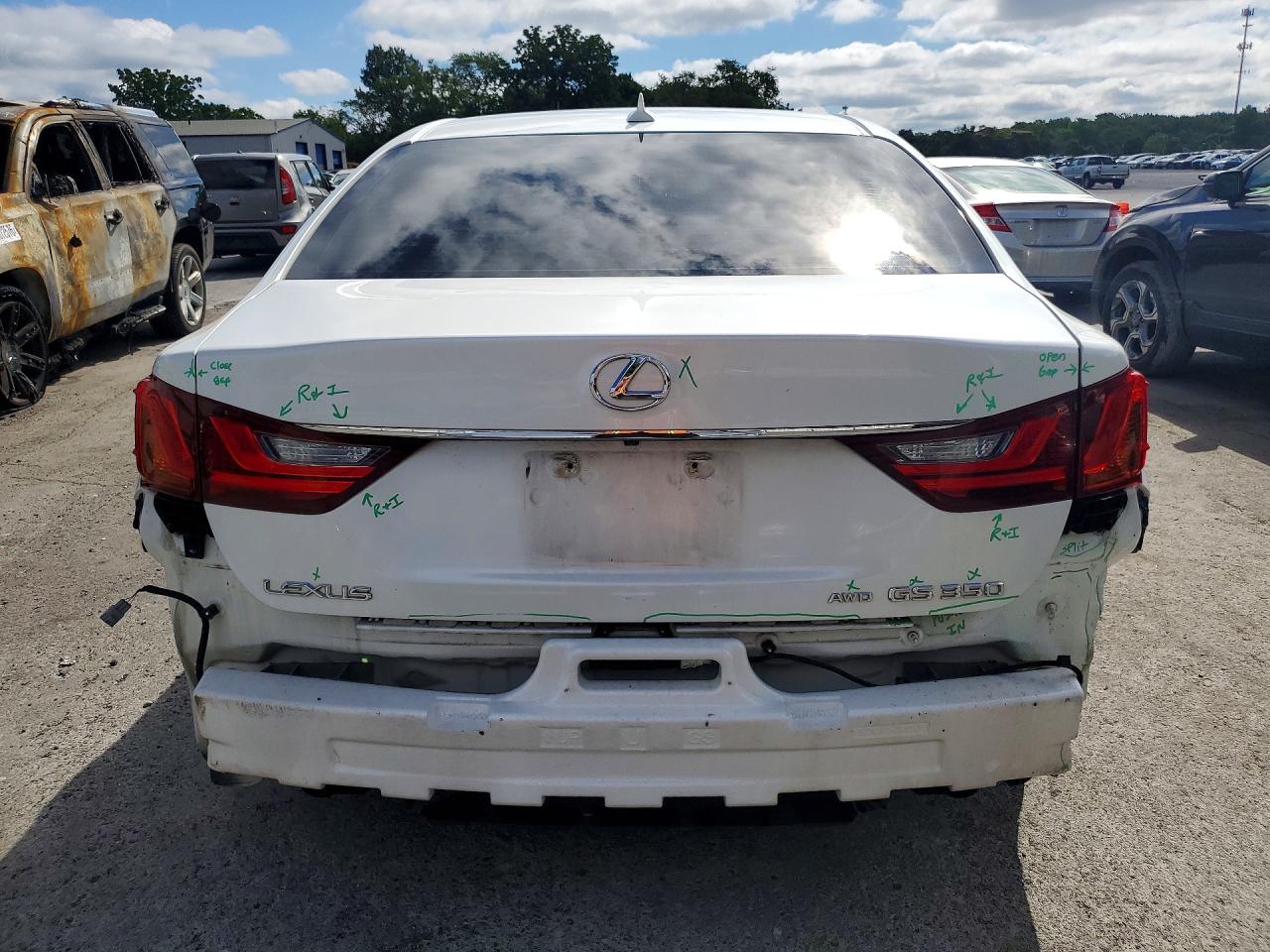 2013 Lexus Gs 350 White vin: JTHCE1BL3D5001761