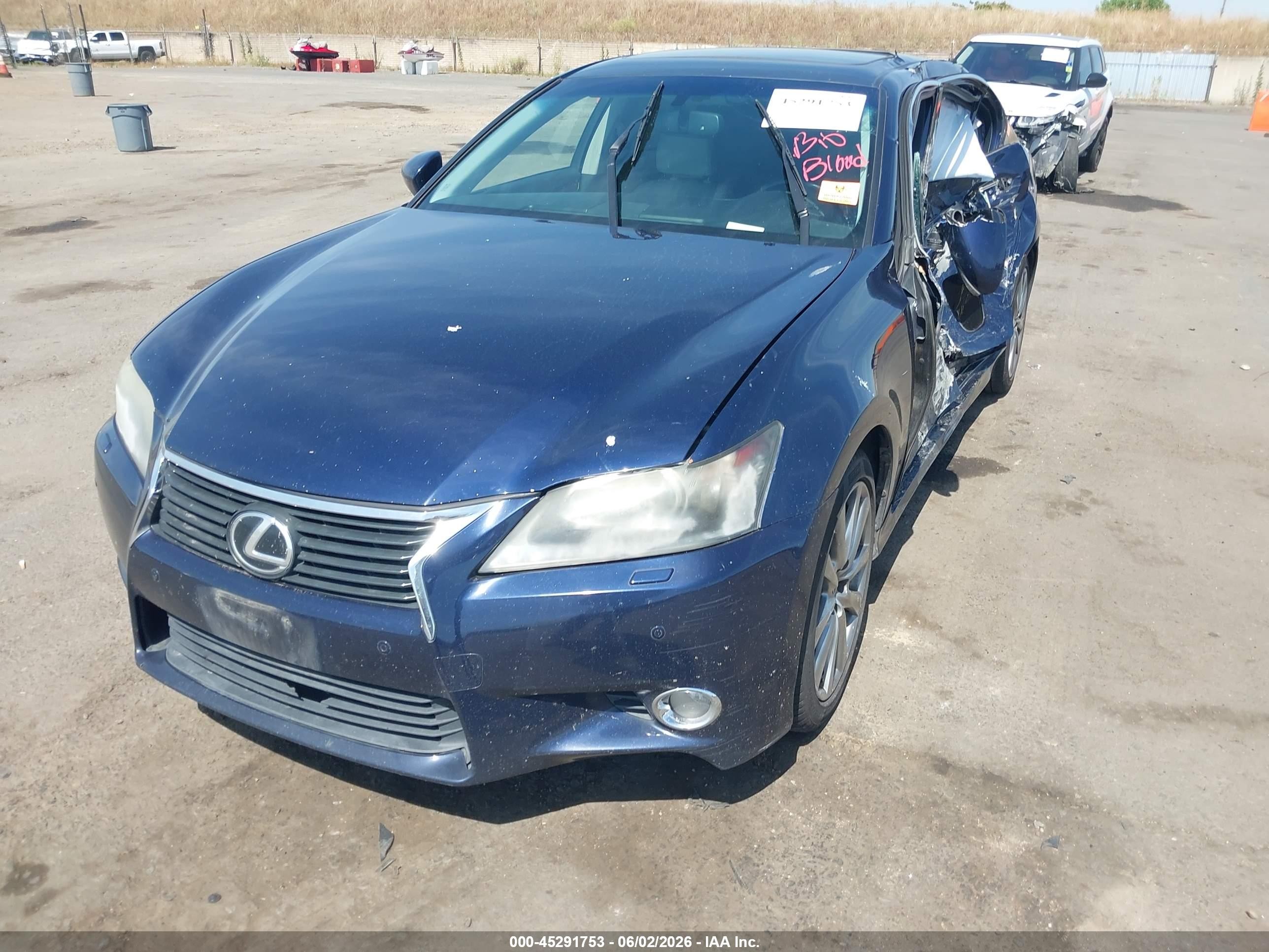 2013 Lexus Gs 350   Blue vin: JTHCE1BL3D5002702