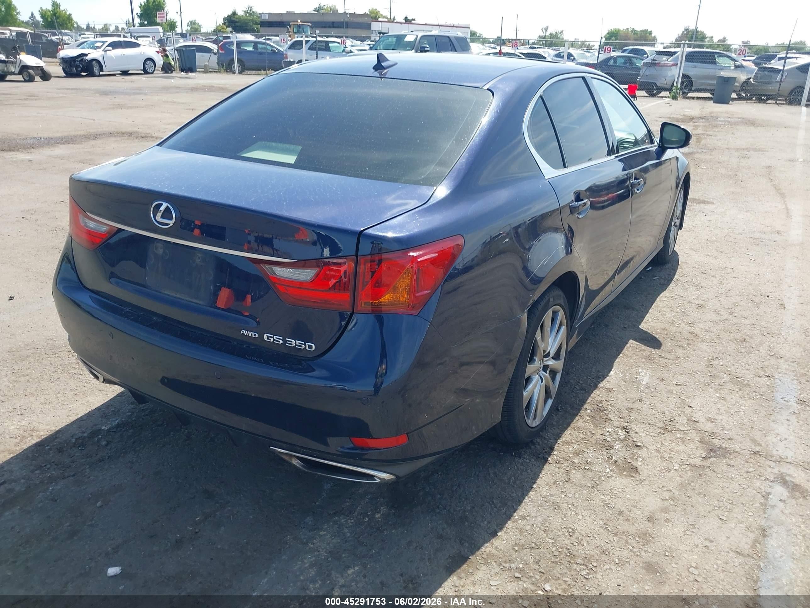 2013 Lexus Gs 350   Blue vin: JTHCE1BL3D5002702