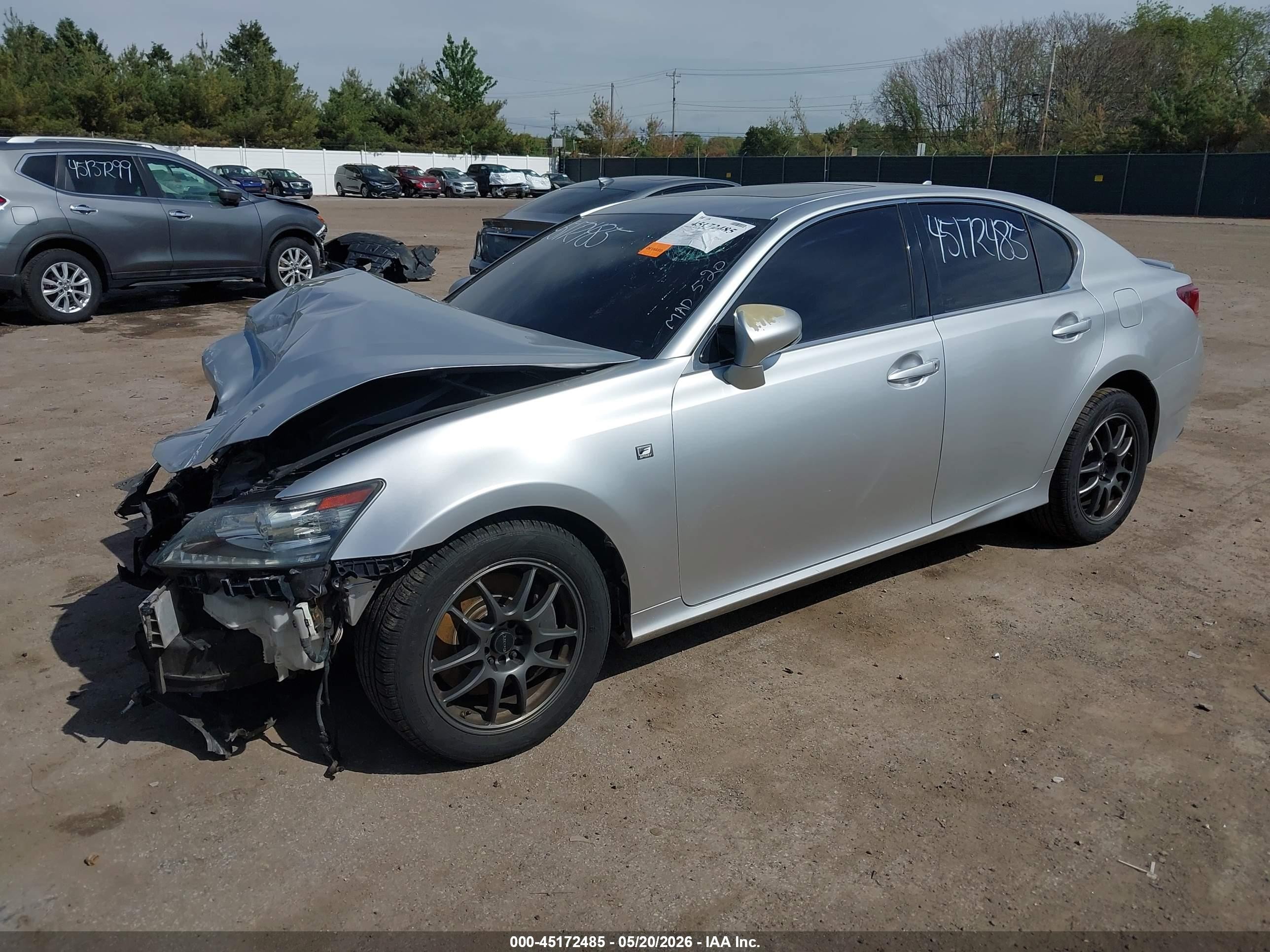 2013 Lexus Gs 350 Silver vin: JTHCE1BL3D5004210