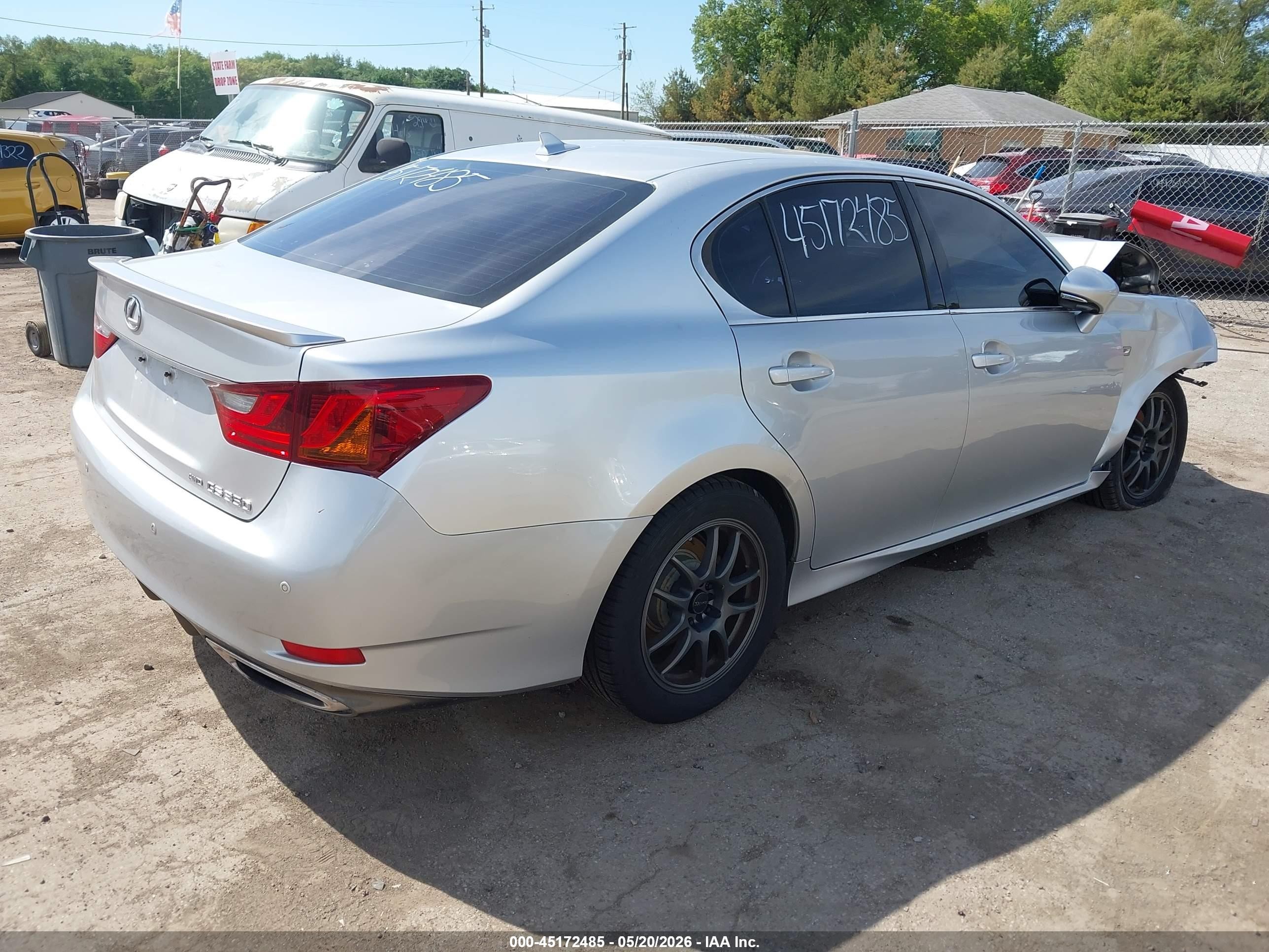2013 Lexus Gs 350 Silver vin: JTHCE1BL3D5004210