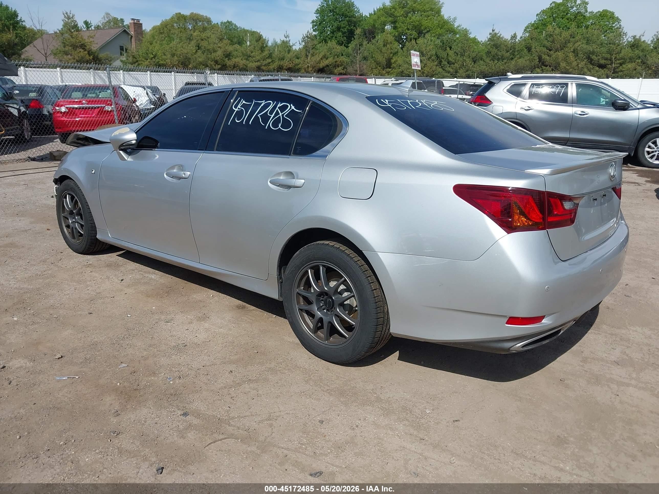 2013 Lexus Gs 350 Silver vin: JTHCE1BL3D5004210