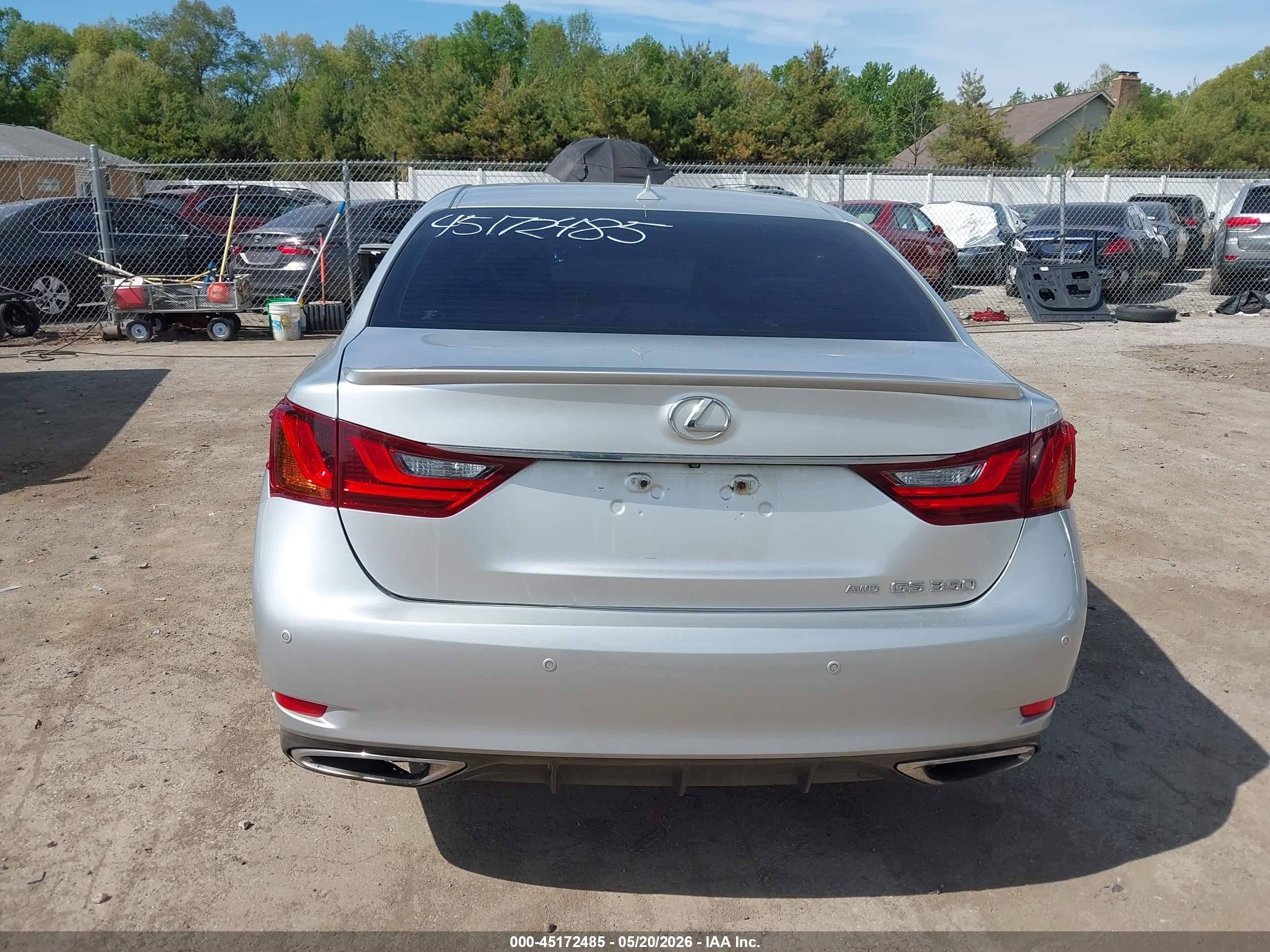 2013 Lexus Gs 350 Silver vin: JTHCE1BL3D5004210