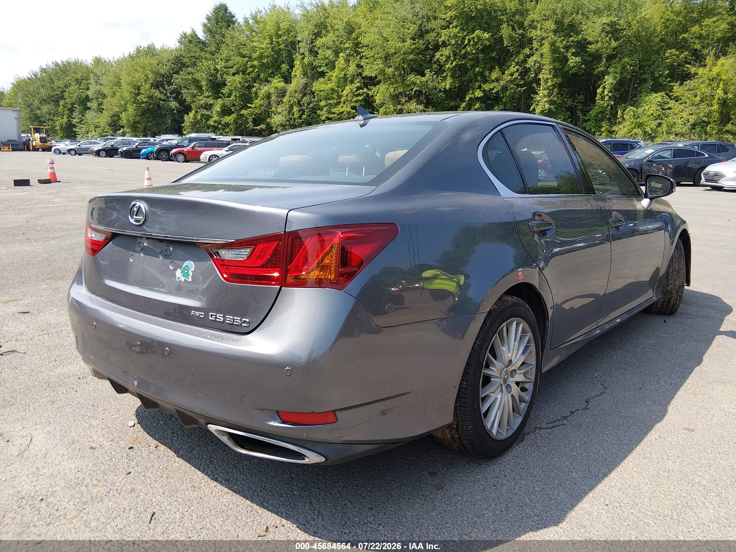 2013 Lexus Gs 350   Gray vin: JTHCE1BL3D5007494