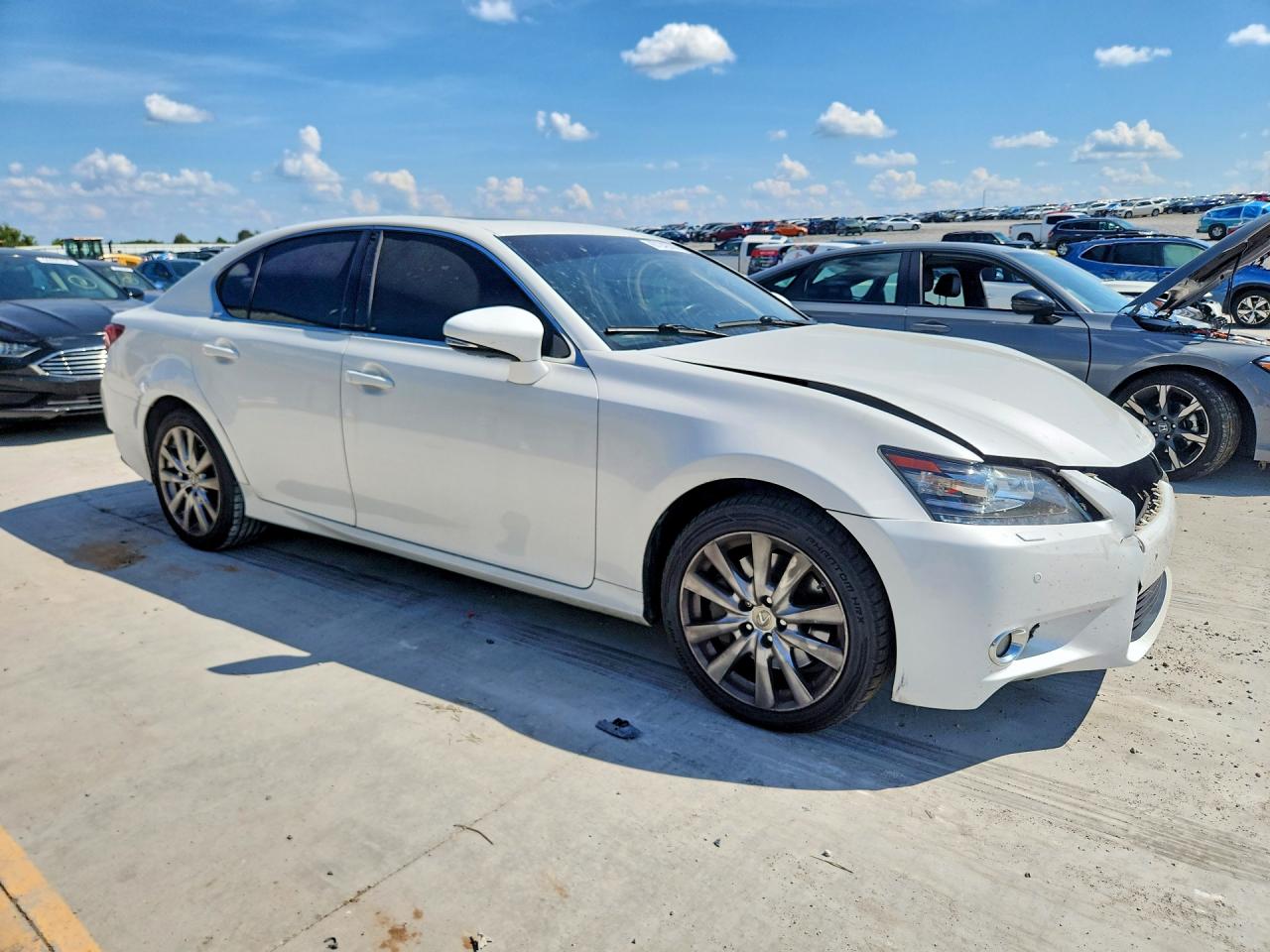 2013 Lexus Gs 350 White vin: JTHCE1BL3D5013506