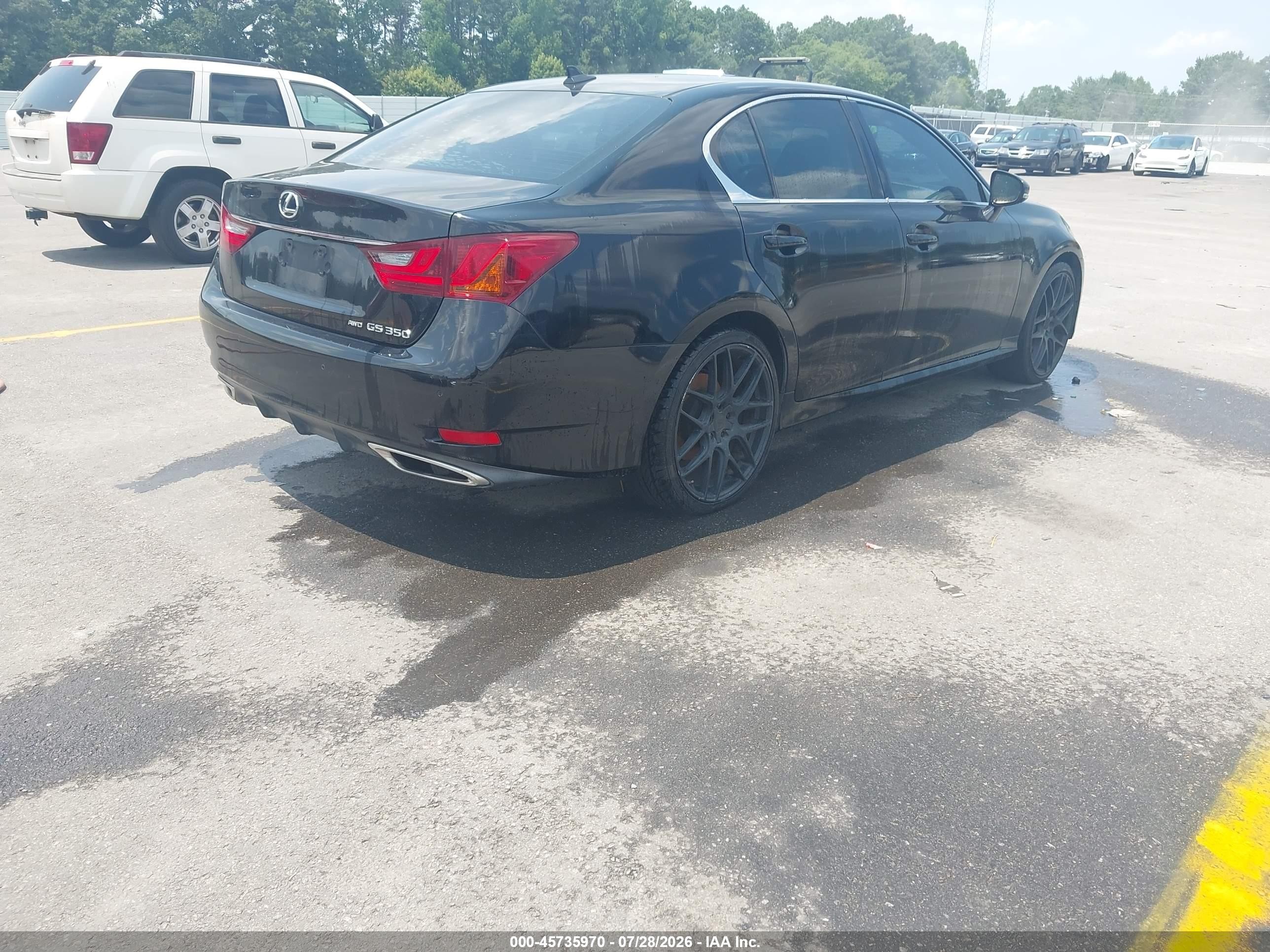 2014 Lexus Gs 350   Black vin: JTHCE1BL3E5025138