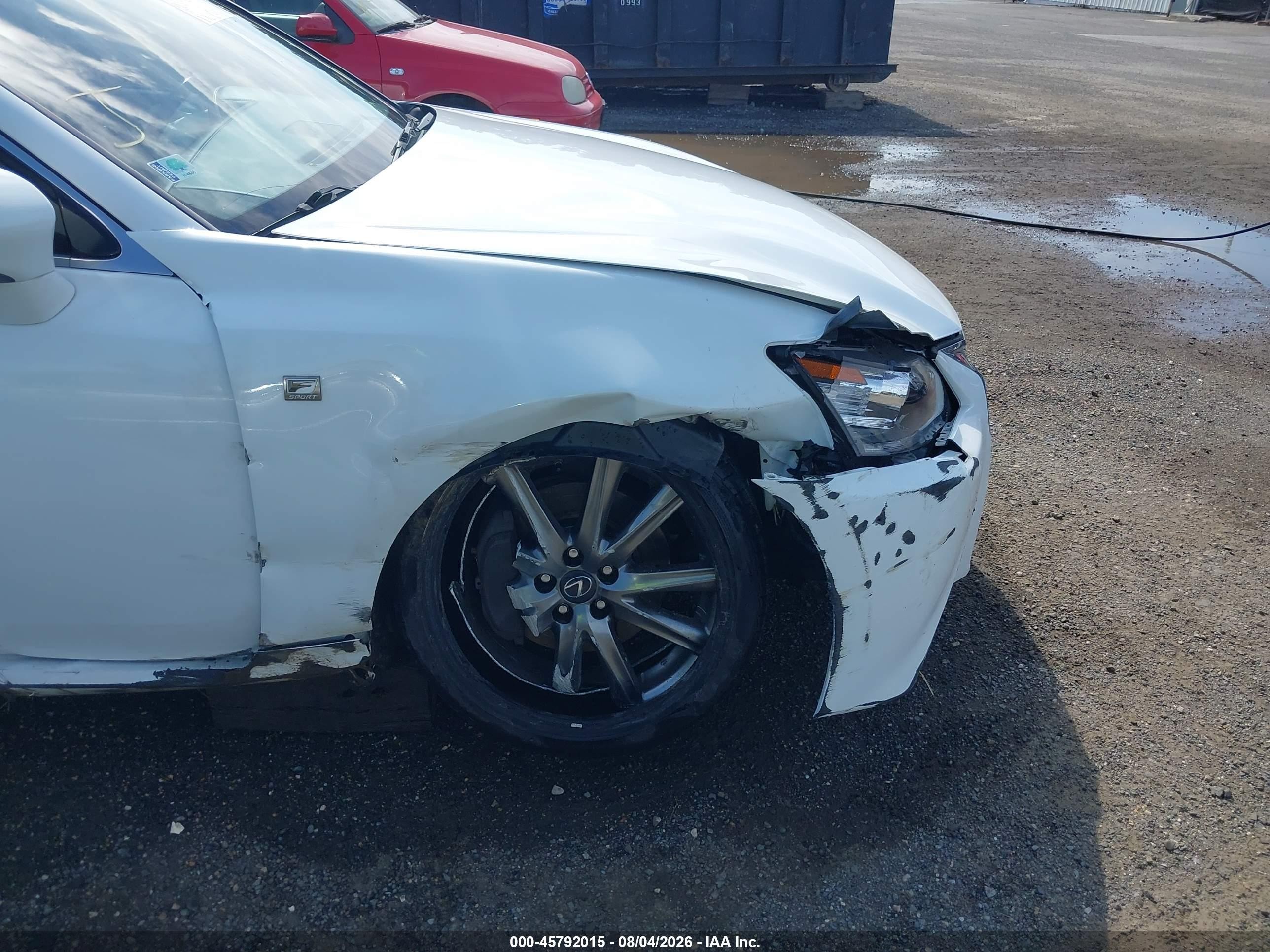 2014 Lexus Gs 350   White vin: JTHCE1BL3E5026323