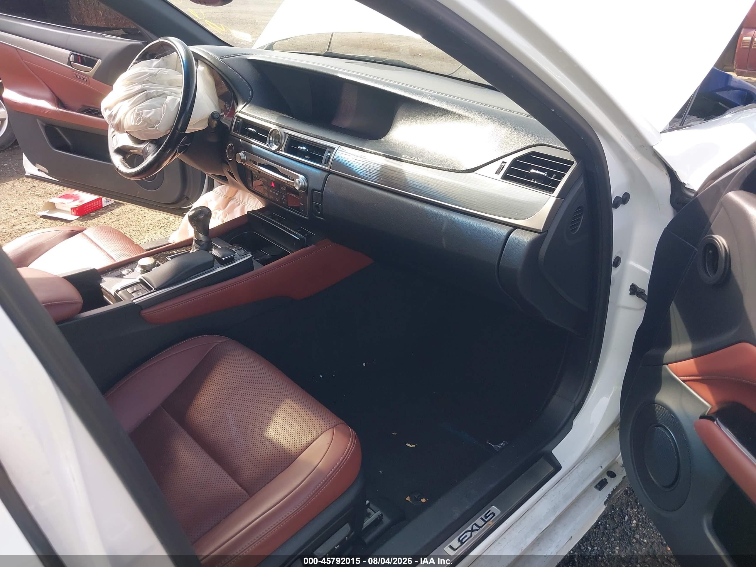 2014 Lexus Gs 350   White vin: JTHCE1BL3E5026323