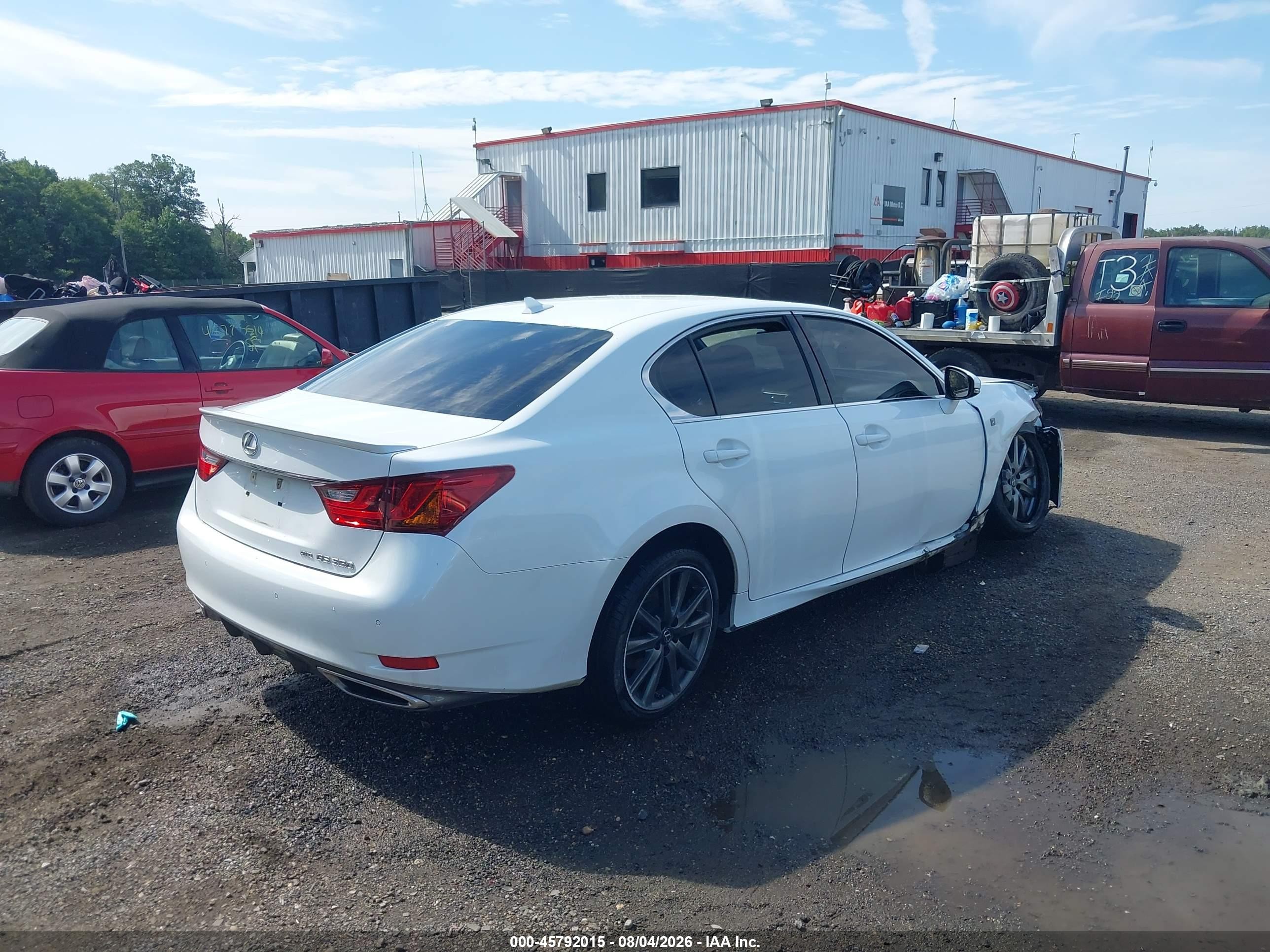 2014 Lexus Gs 350   White vin: JTHCE1BL3E5026323