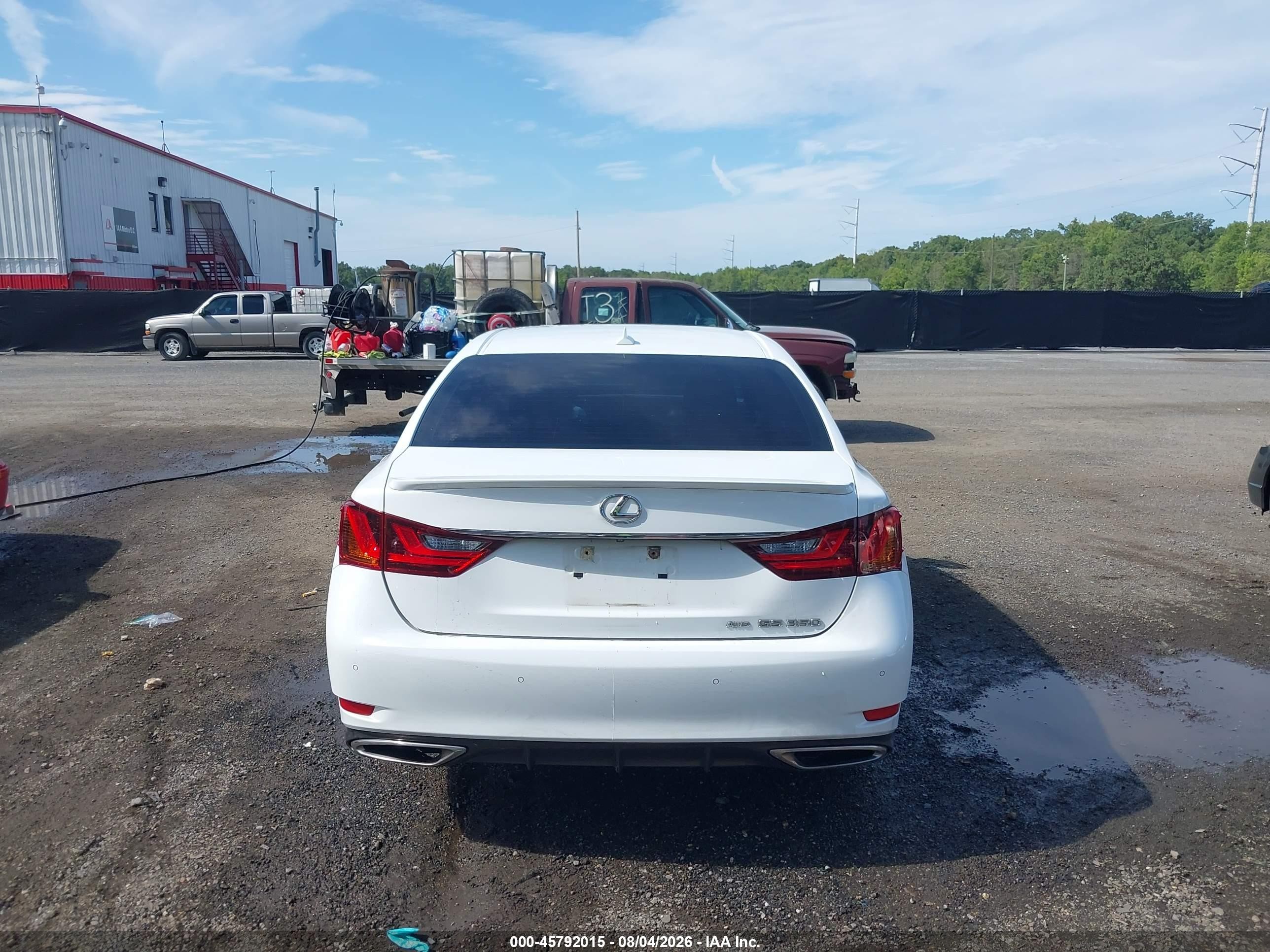 2014 Lexus Gs 350   White vin: JTHCE1BL3E5026323