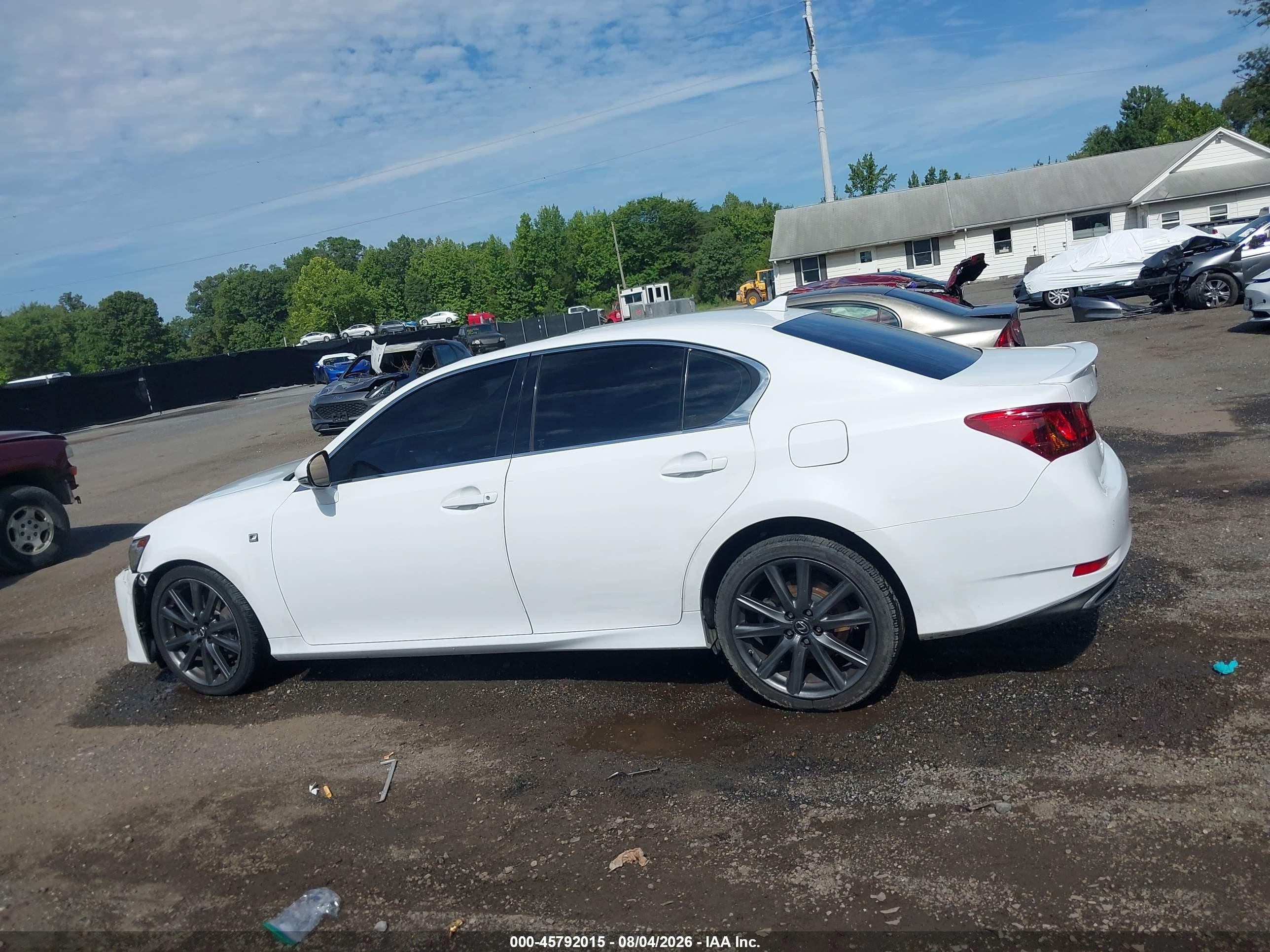 2014 Lexus Gs 350   White vin: JTHCE1BL3E5026323
