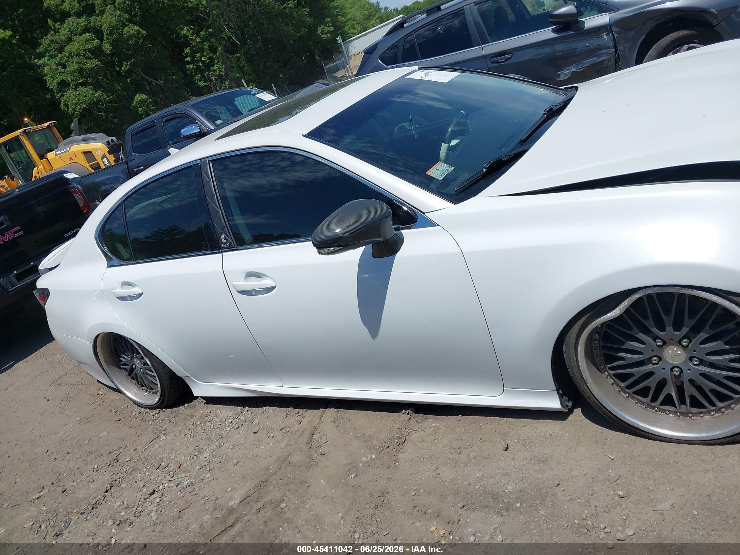 2013 Lexus Gs 350   White vin: JTHCE1BL4D5018195