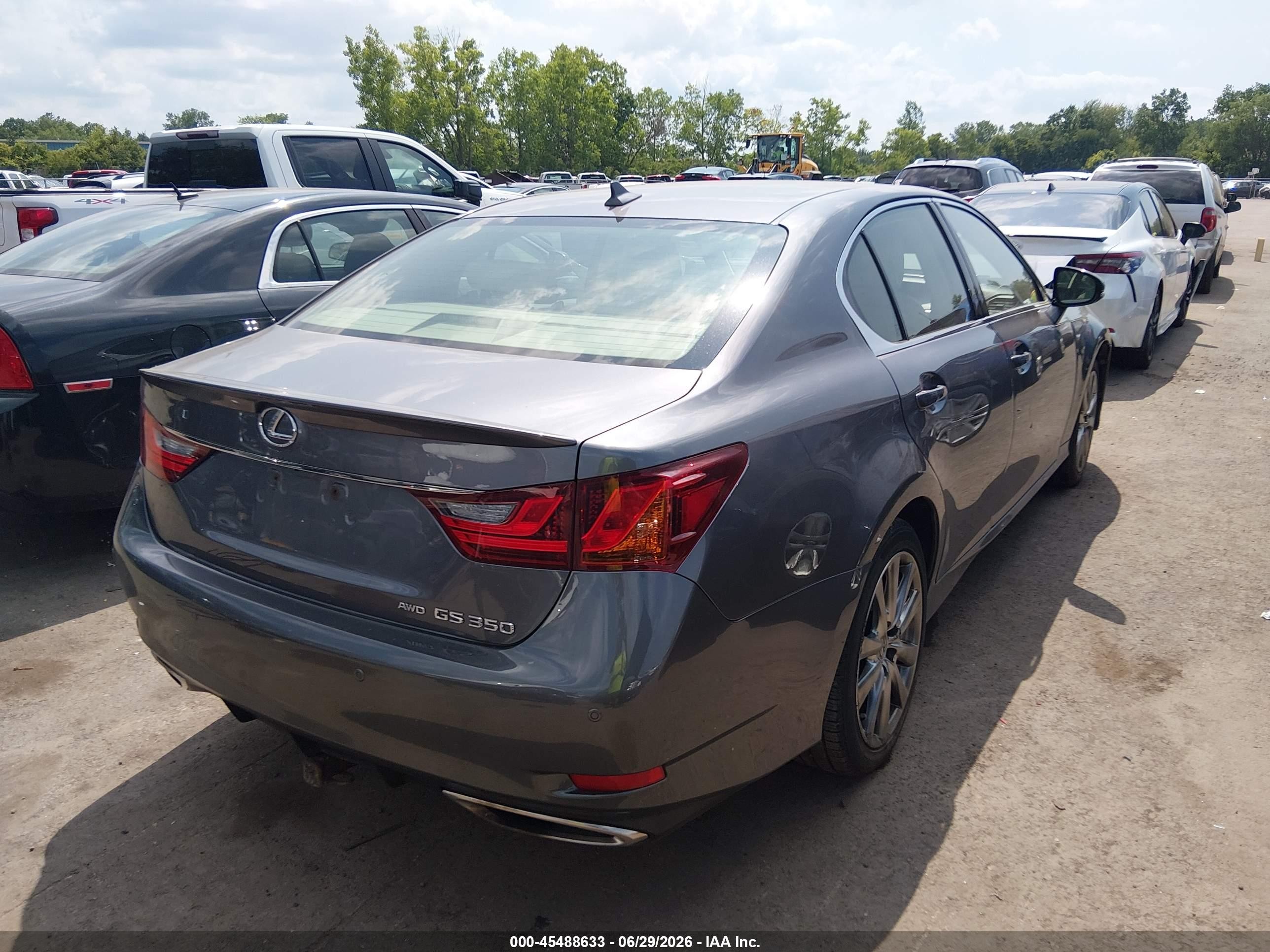 2013 Lexus Gs 350   Gray vin: JTHCE1BL4D5018794
