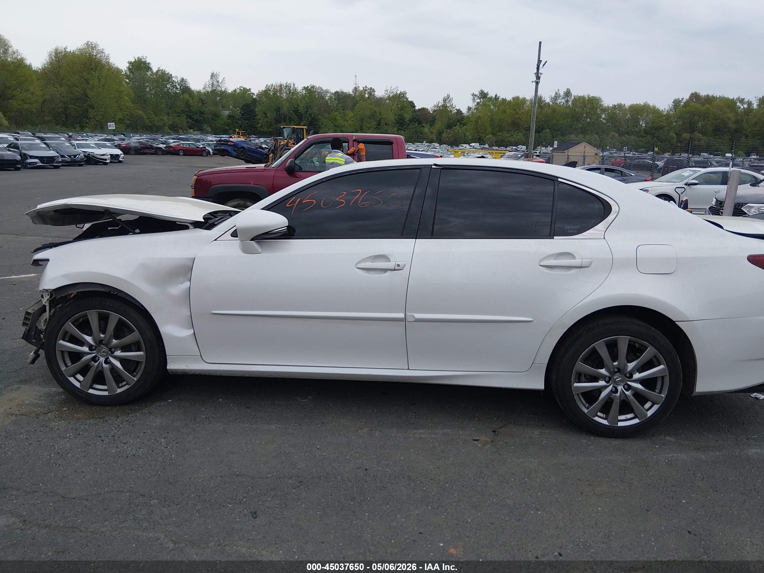 2014 Lexus Gs 350 White vin: JTHCE1BL4E5020434
