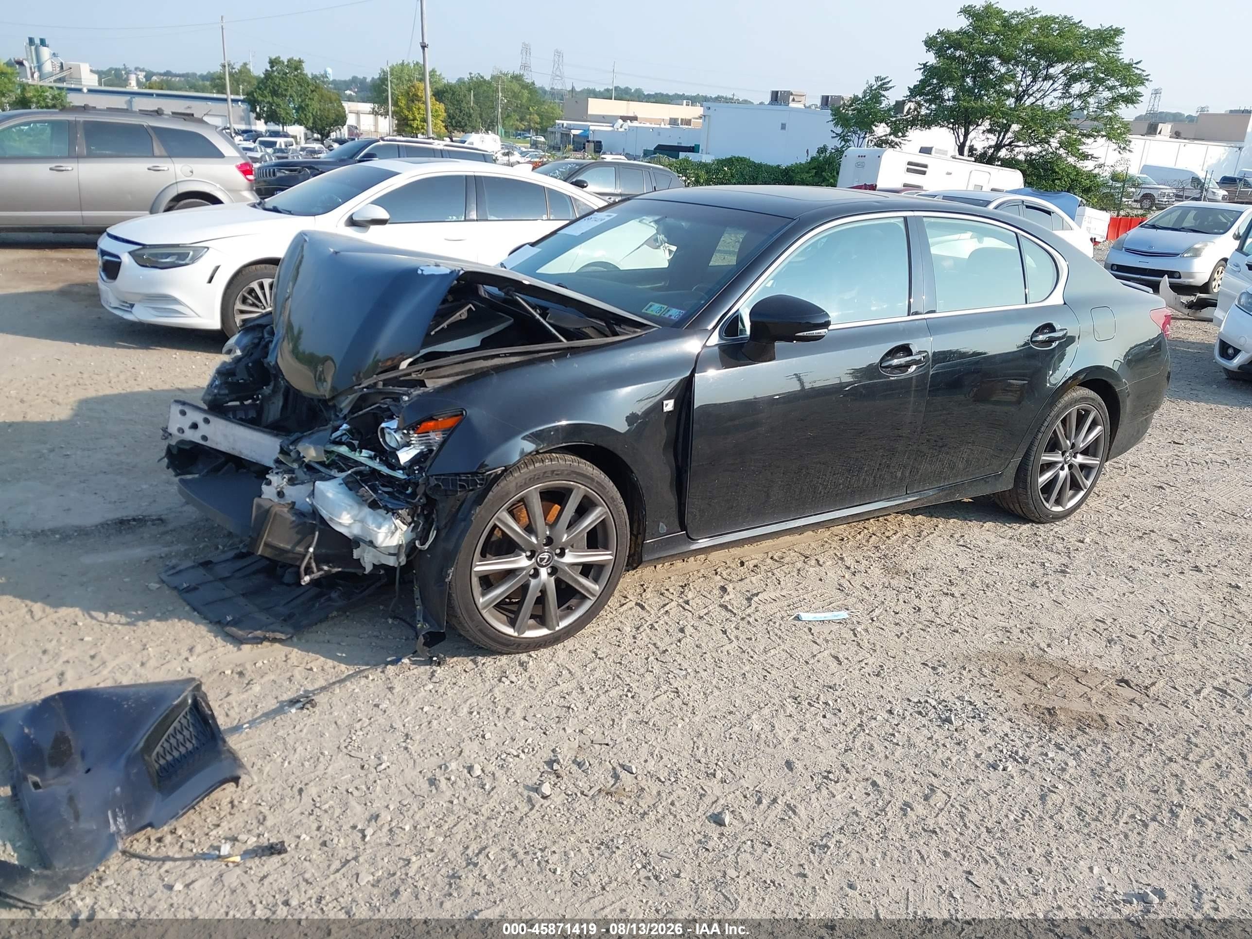 2014 Lexus Gs 350   Black vin: JTHCE1BL4E5020644