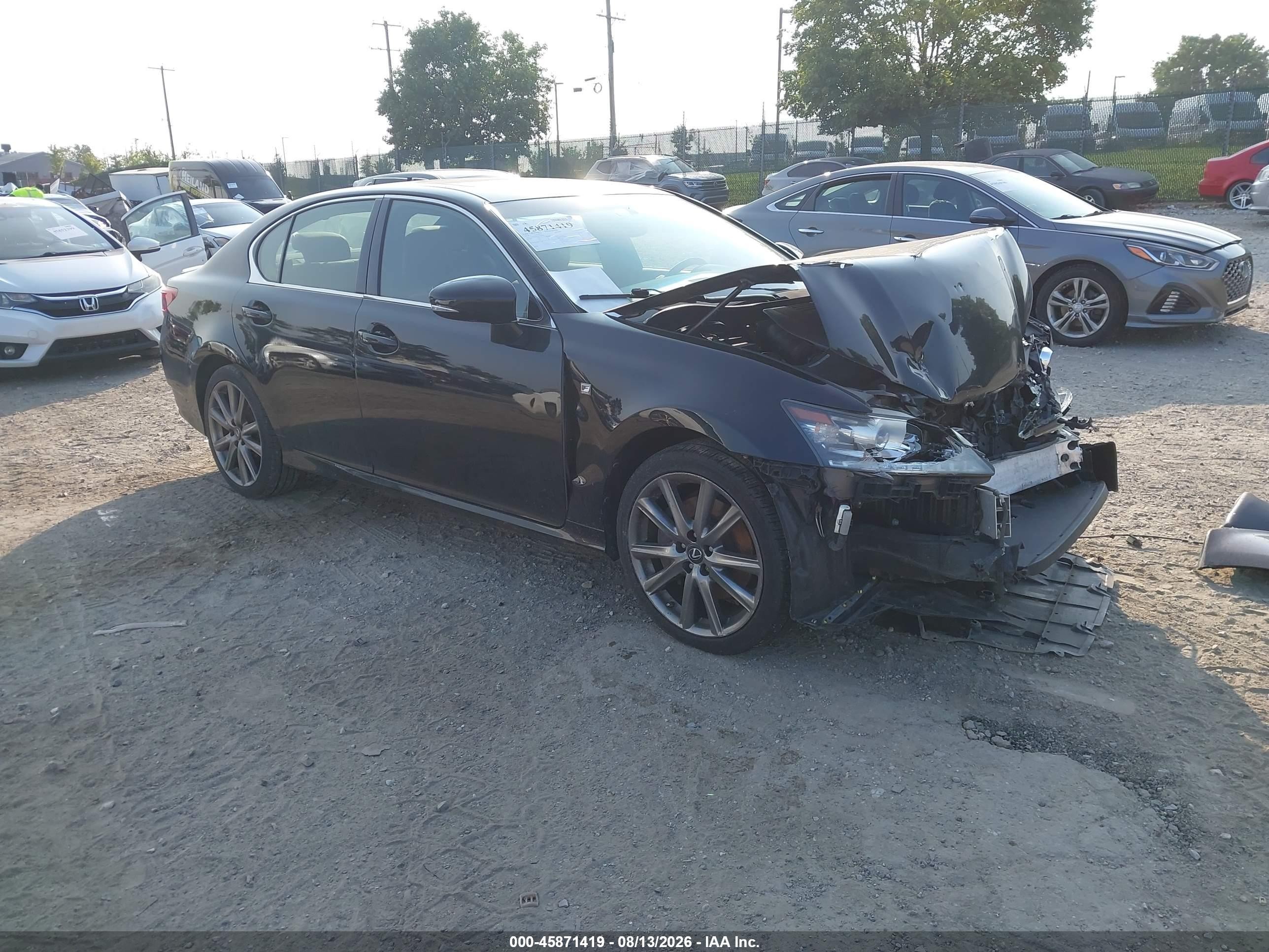 2014 Lexus Gs 350   Black vin: JTHCE1BL4E5020644