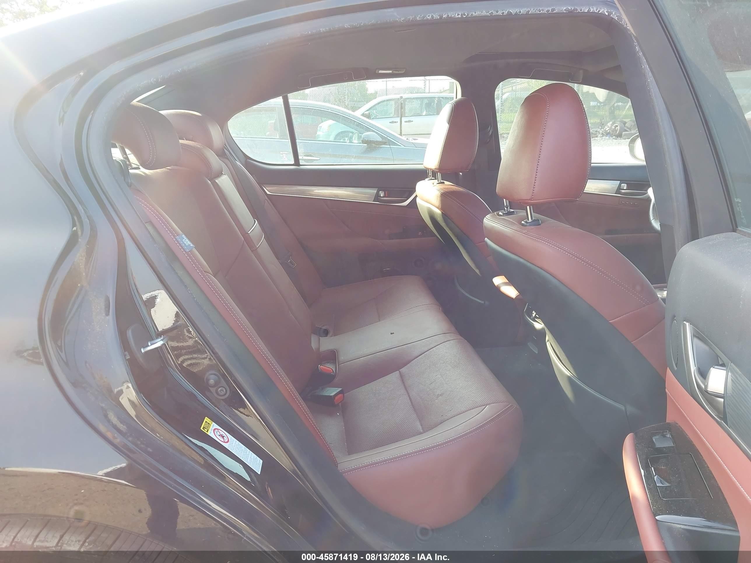 2014 Lexus Gs 350   Black vin: JTHCE1BL4E5020644