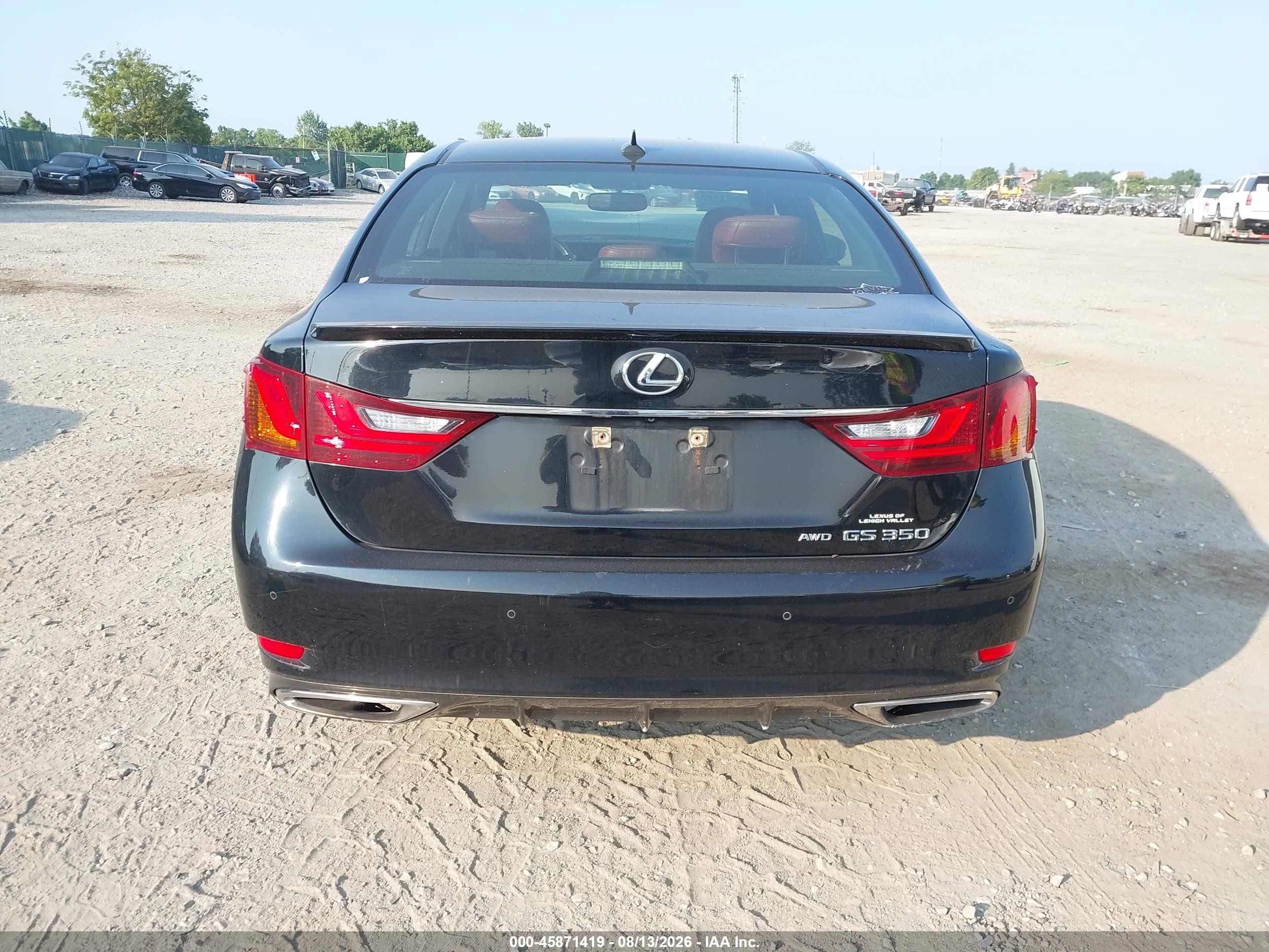 2014 Lexus Gs 350   Black vin: JTHCE1BL4E5020644