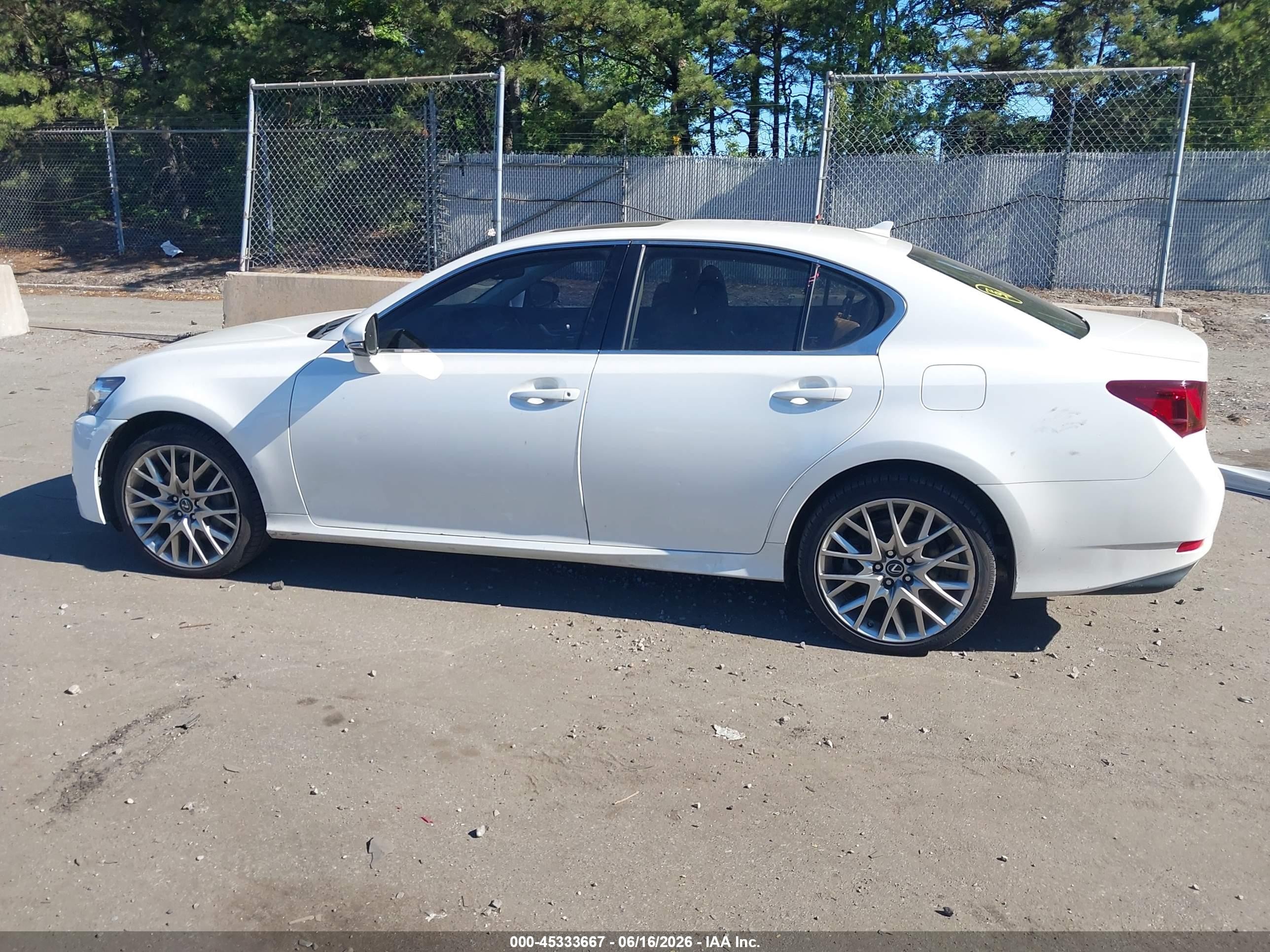 2014 Lexus Gs 350   White vin: JTHCE1BL4E5027206