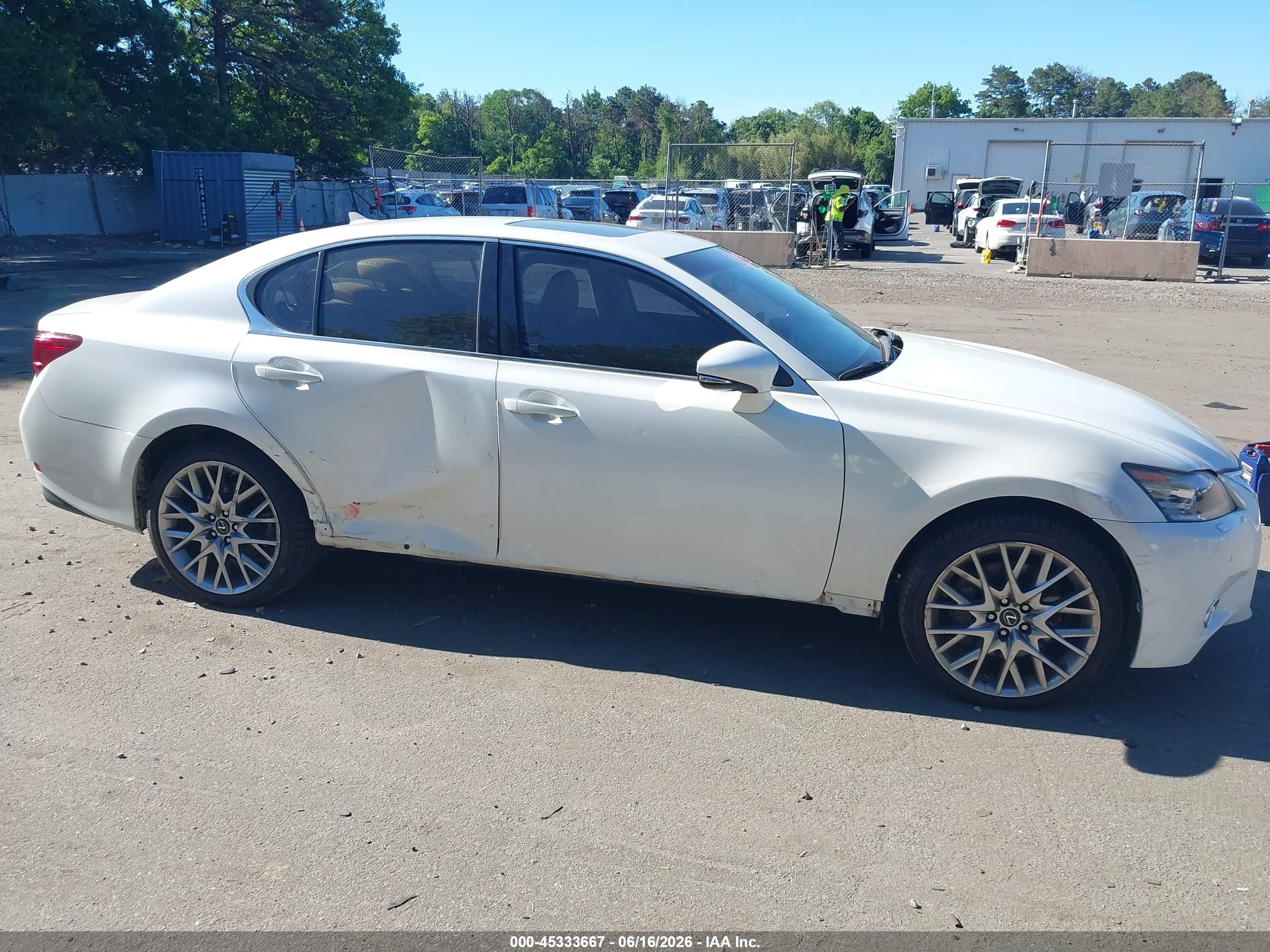 2014 Lexus Gs 350   White vin: JTHCE1BL4E5027206