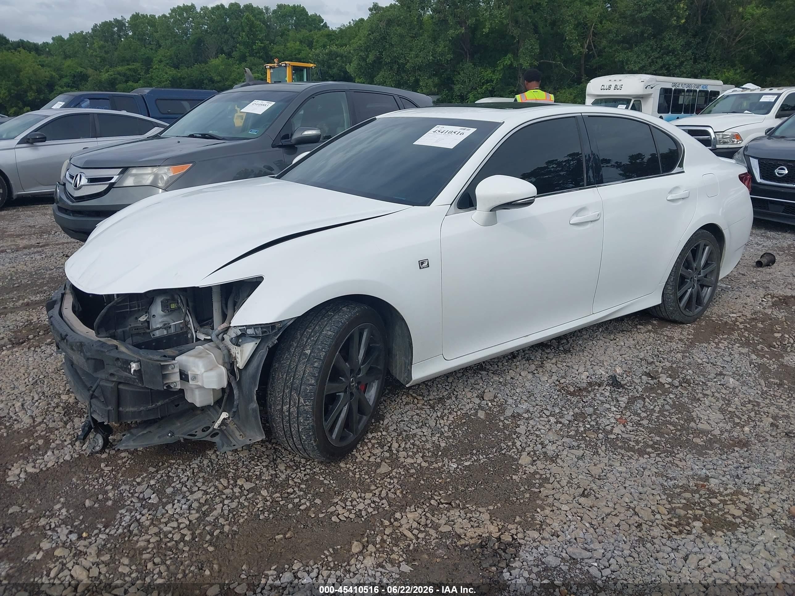 2015 Lexus Gs 350   White vin: JTHCE1BL4FA009376