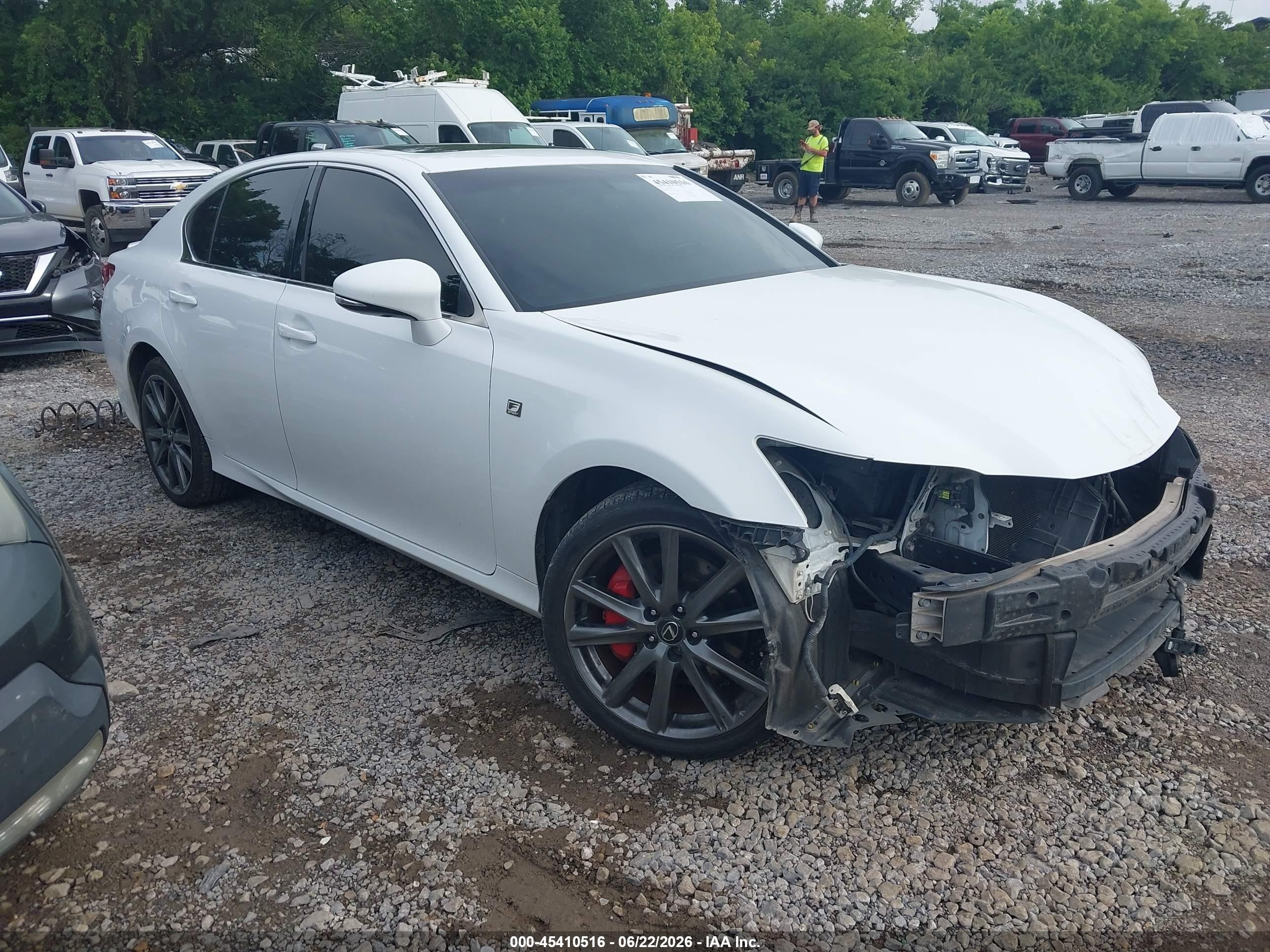 2015 Lexus Gs 350   White vin: JTHCE1BL4FA009376