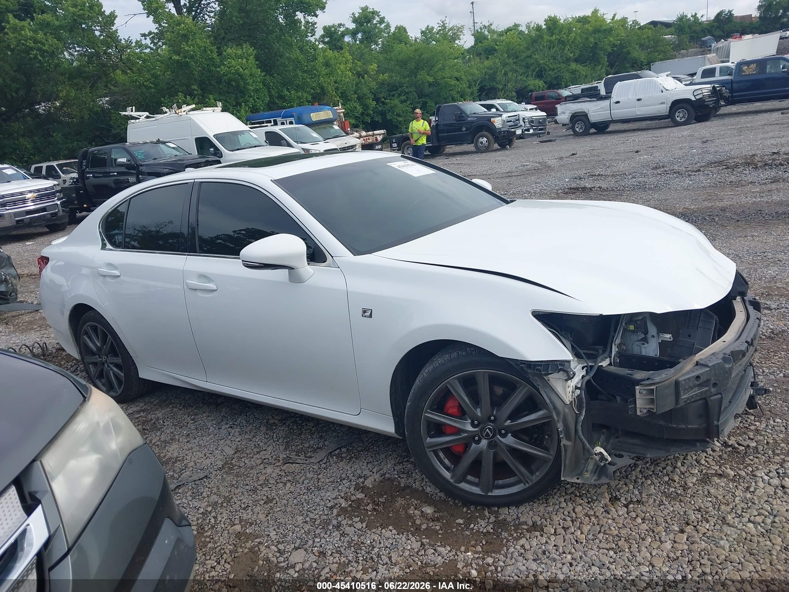 2015 Lexus Gs 350   White vin: JTHCE1BL4FA009376