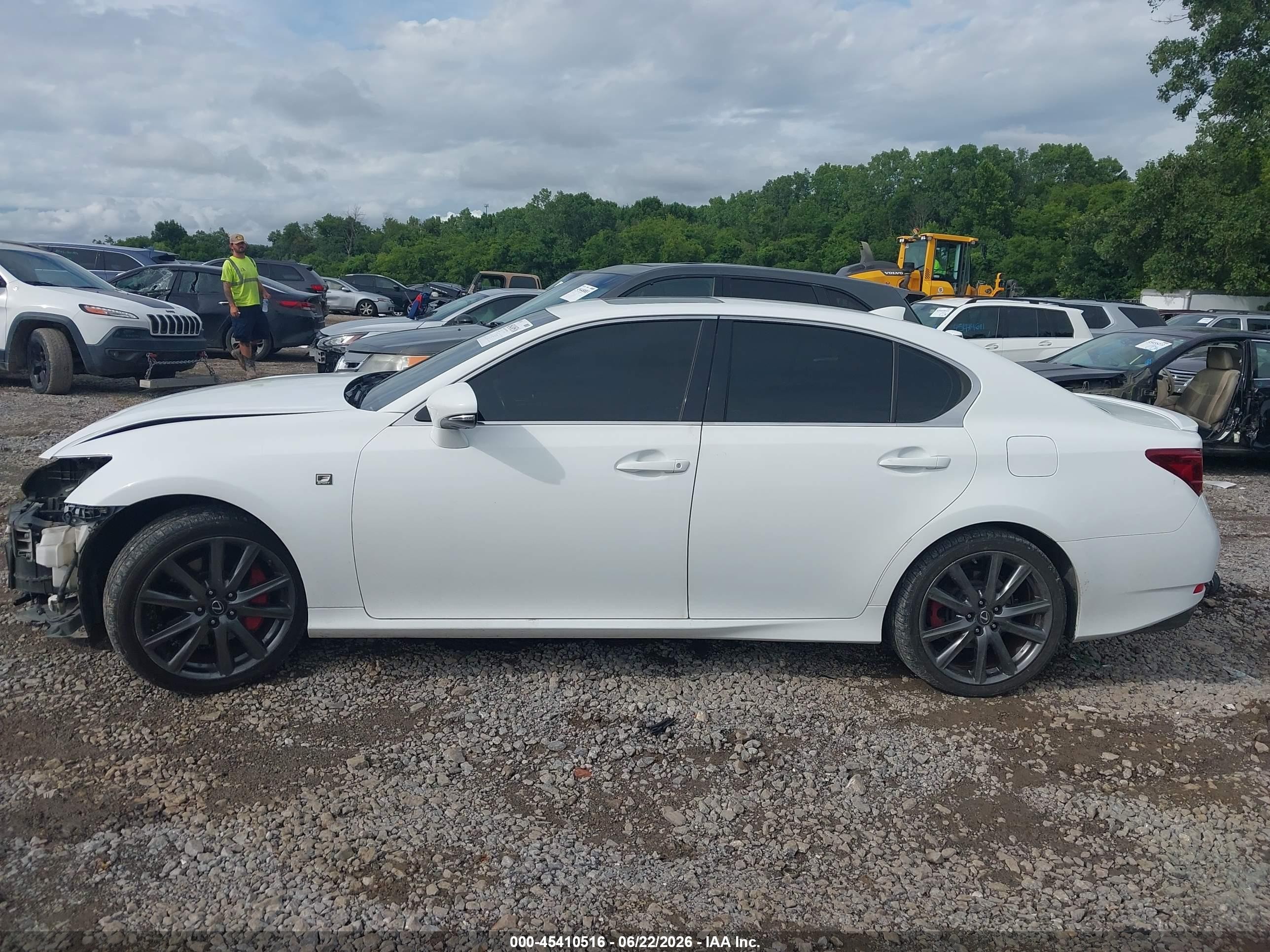 2015 Lexus Gs 350   White vin: JTHCE1BL4FA009376