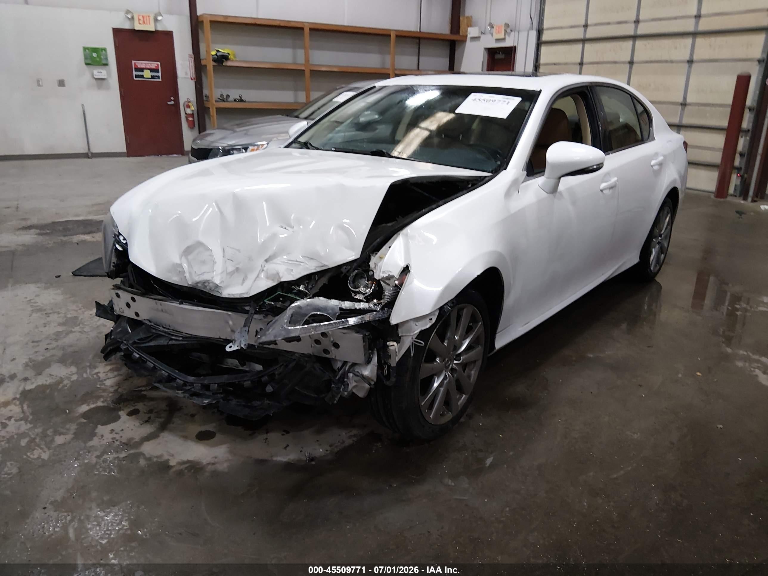 2013 Lexus Gs 350   White vin: JTHCE1BL5D5017329