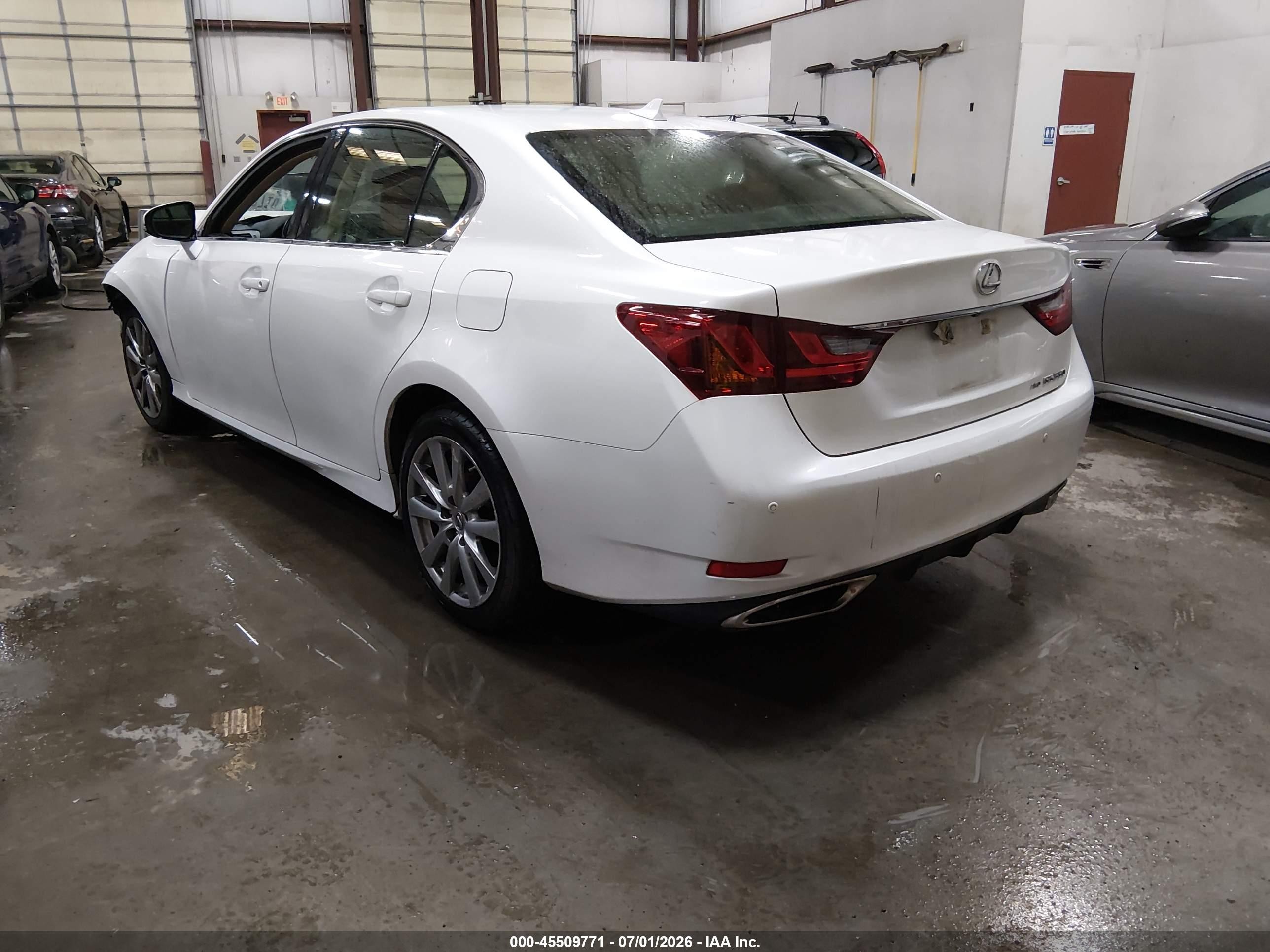 2013 Lexus Gs 350   White vin: JTHCE1BL5D5017329