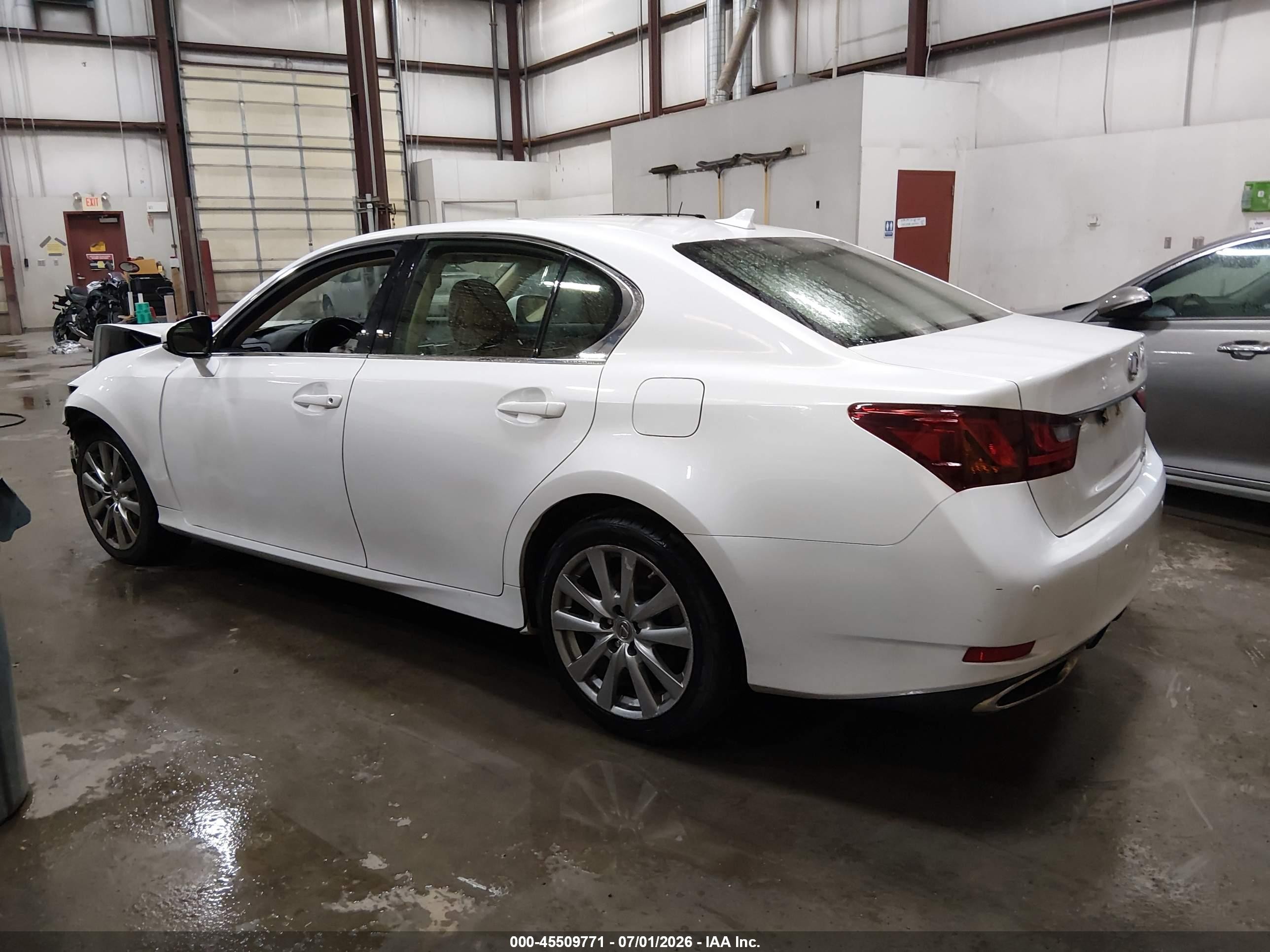 2013 Lexus Gs 350   White vin: JTHCE1BL5D5017329