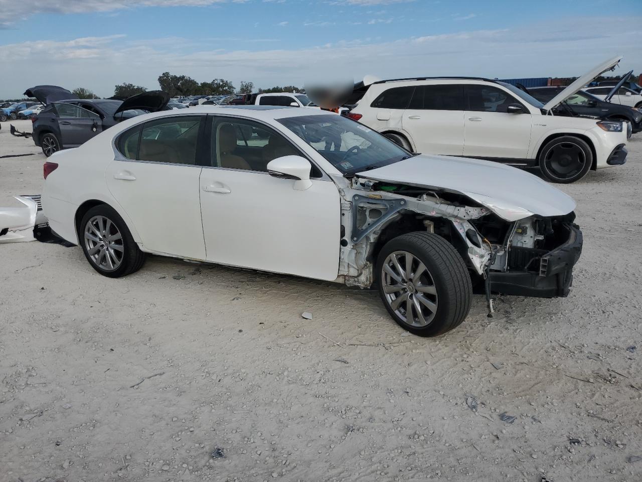 2013 Lexus Gs 350 White vin: JTHCE1BL5D5017928