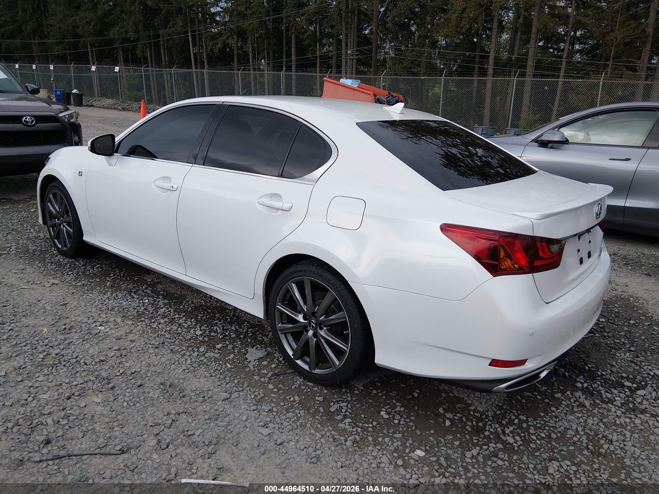 2013 Lexus Gs 350   White vin: JTHCE1BL5D5019727