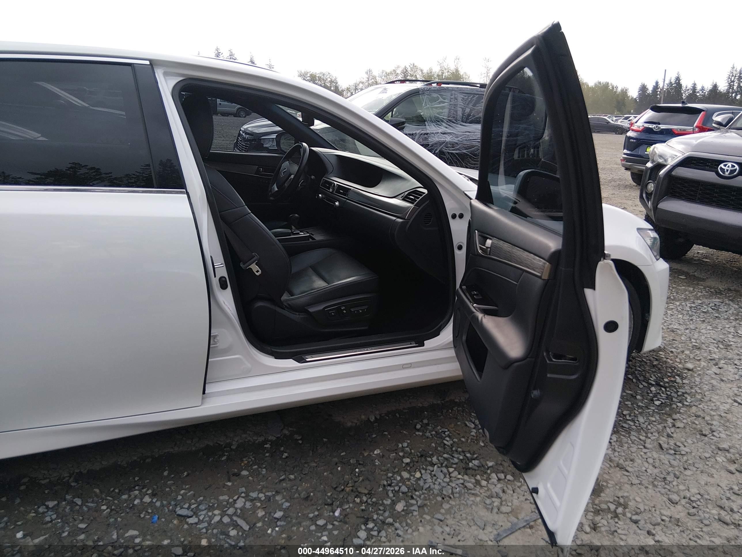 2013 Lexus Gs 350   White vin: JTHCE1BL5D5019727
