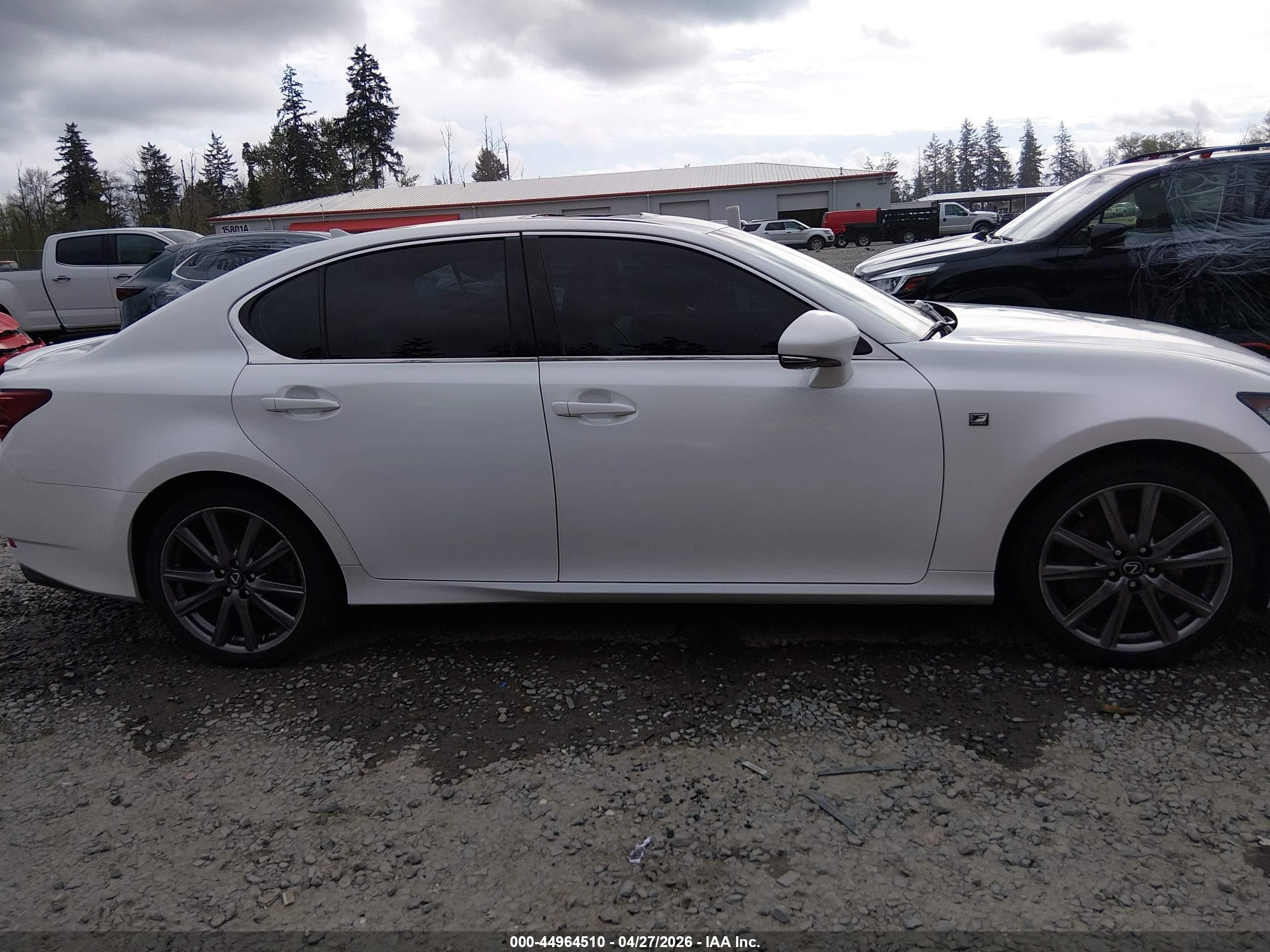 2013 Lexus Gs 350   White vin: JTHCE1BL5D5019727