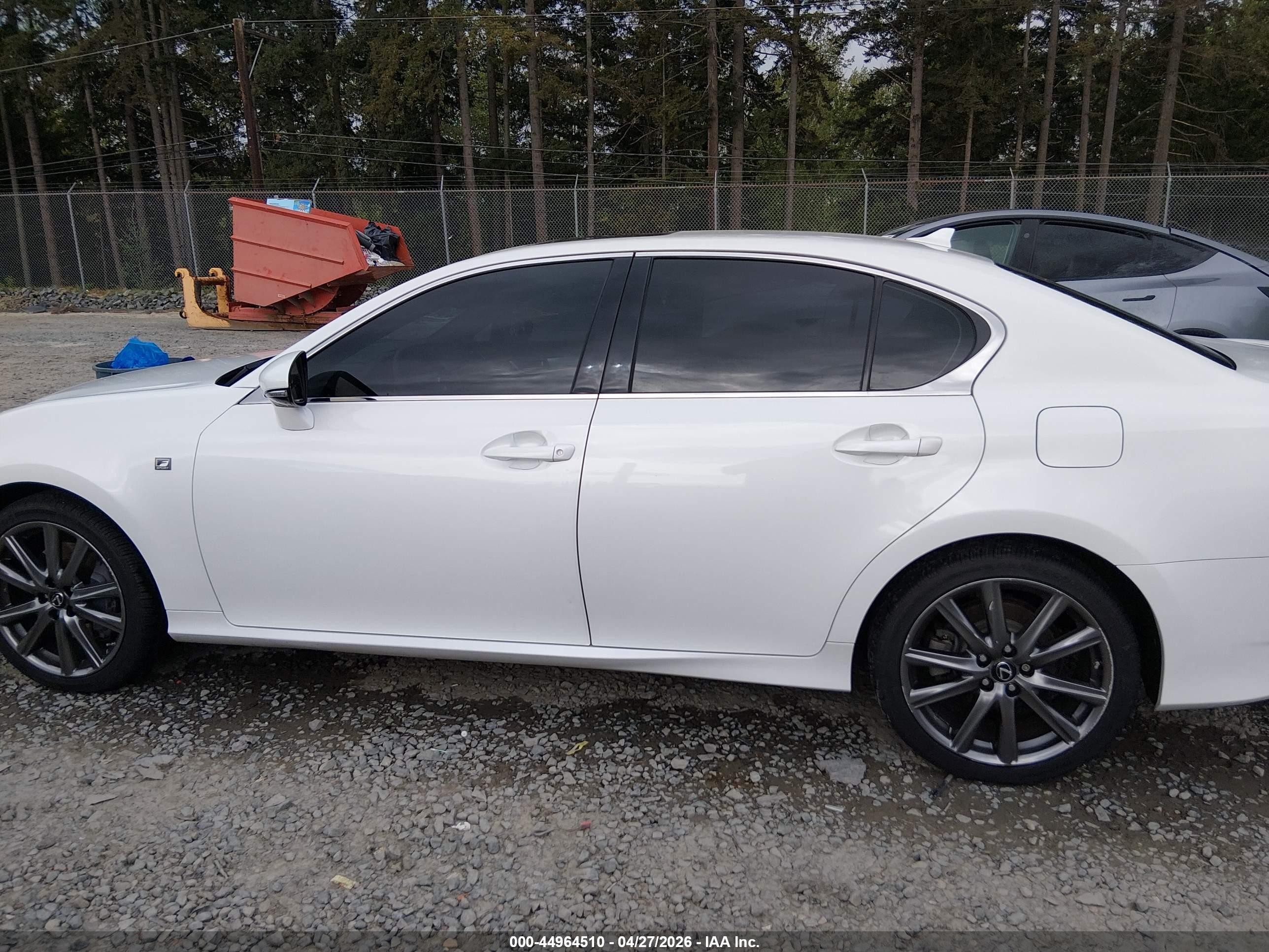 2013 Lexus Gs 350   White vin: JTHCE1BL5D5019727