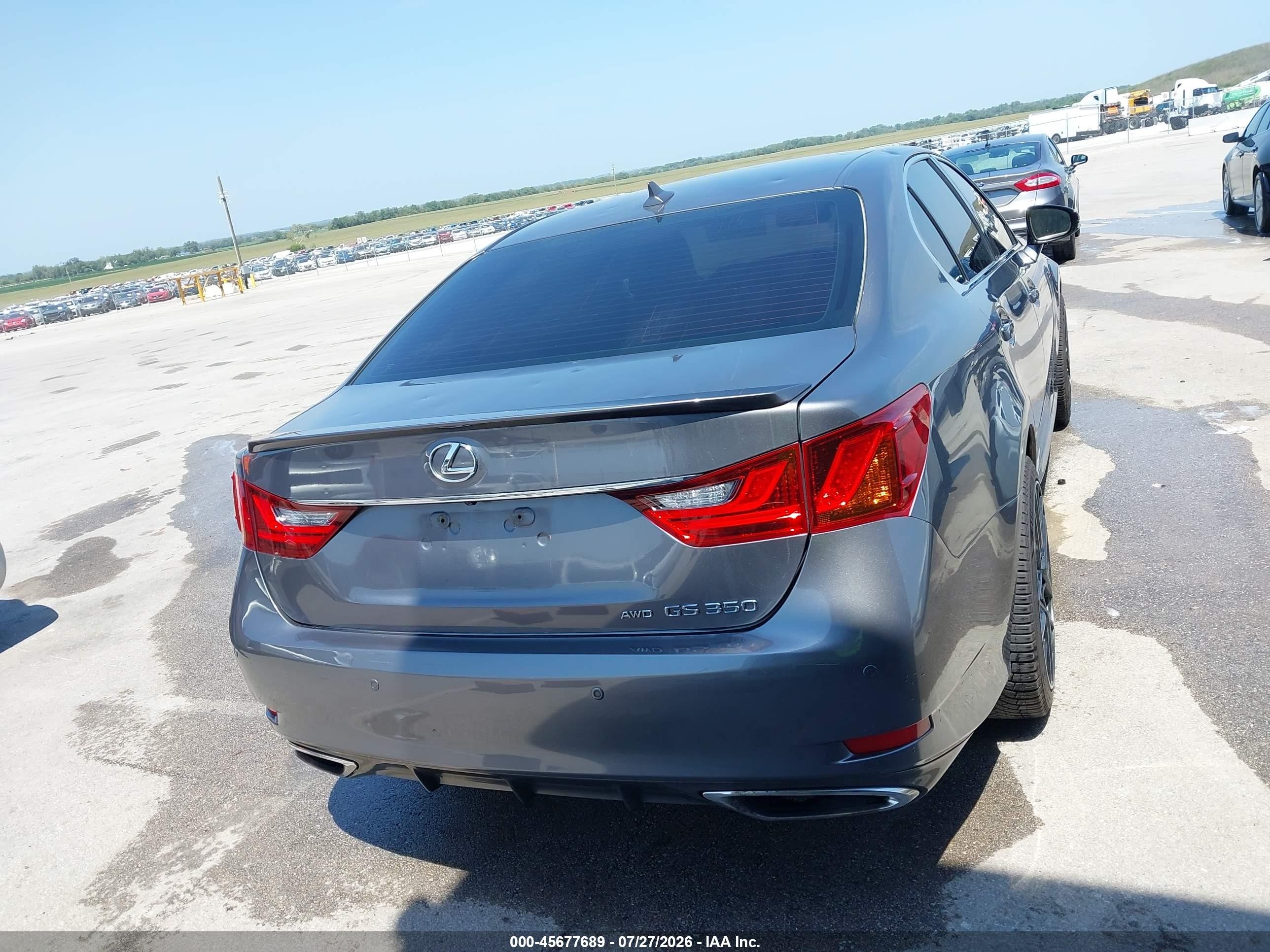 2013 Lexus Gs 350   Gray vin: JTHCE1BL6D5003309