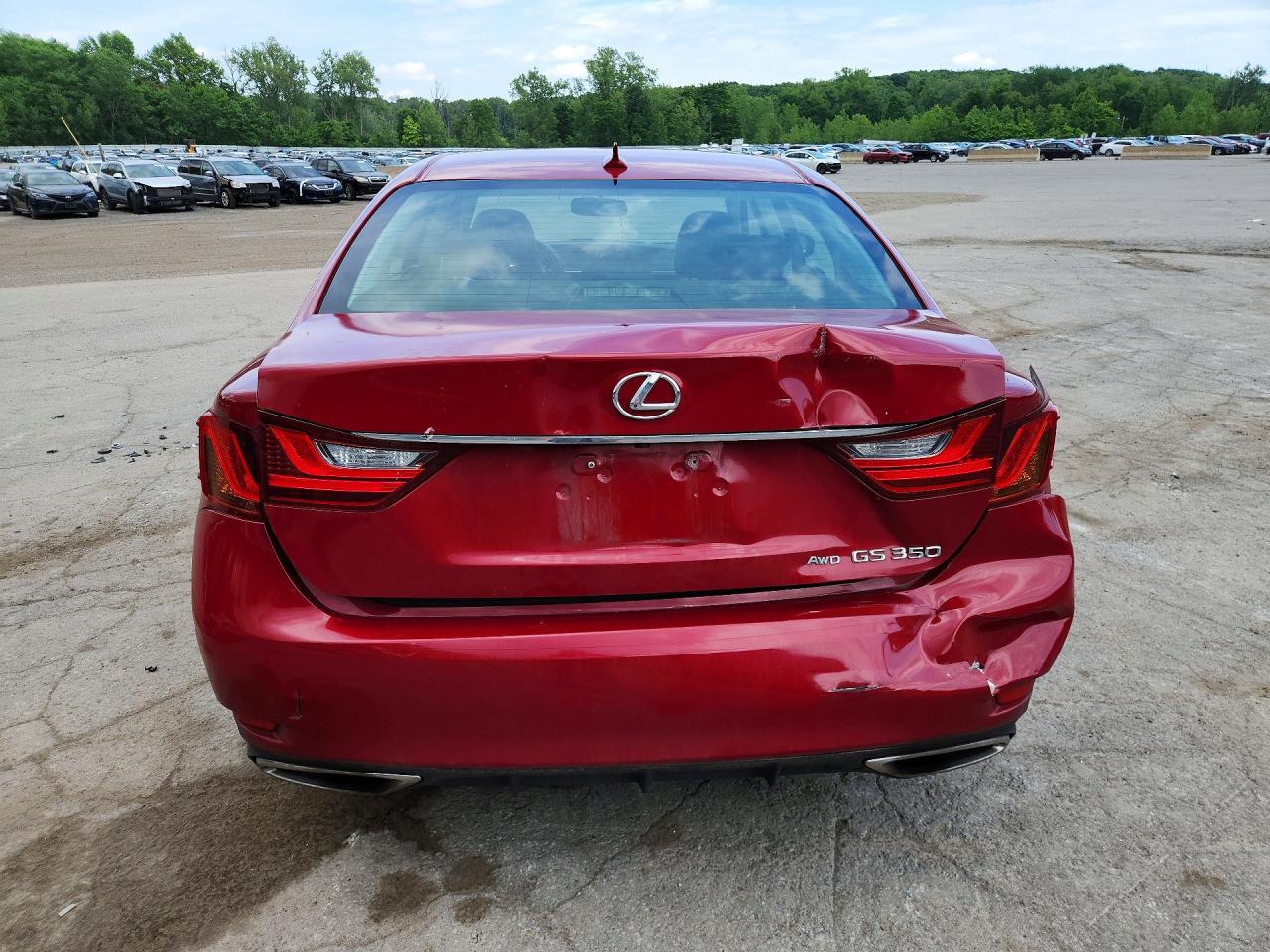 2014 Lexus Gs 350 Red vin: JTHCE1BL6E5022783