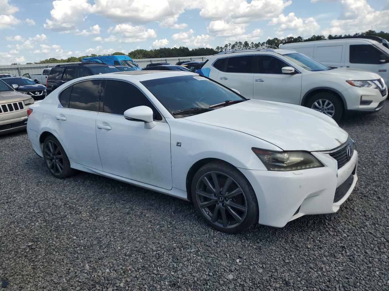 2014 Lexus Gs 350 White vin: JTHCE1BL6E5025974